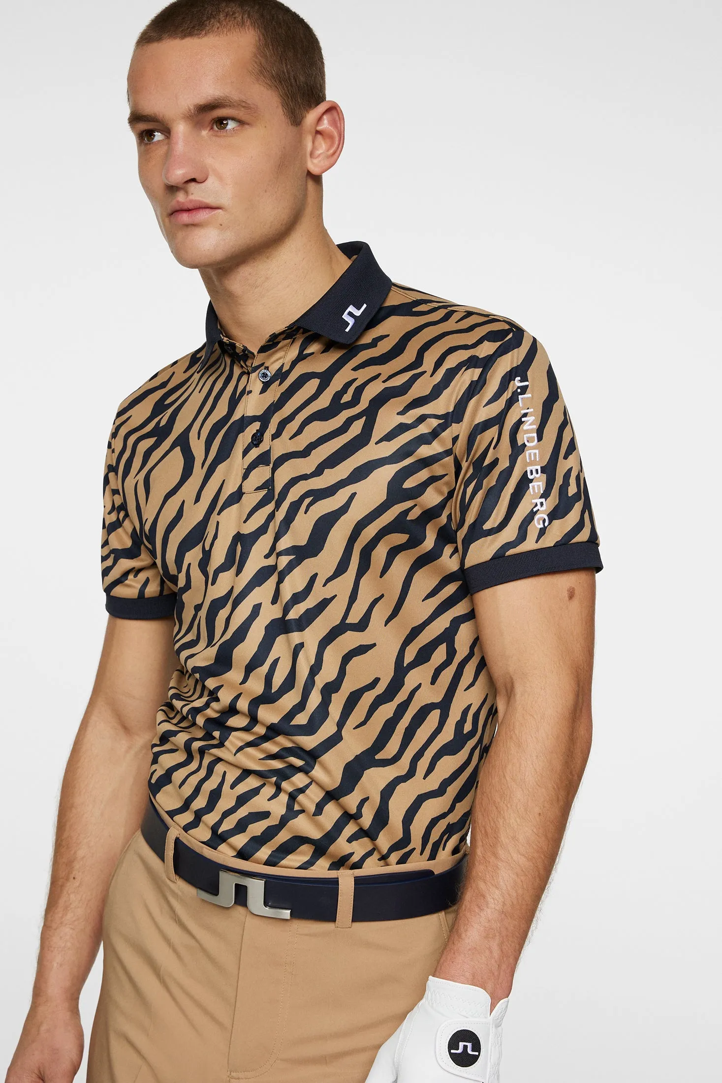 Tour Tech Print Polo / Tour Tiger Brown M sold by J. Lindeberg product image thumbnail 5