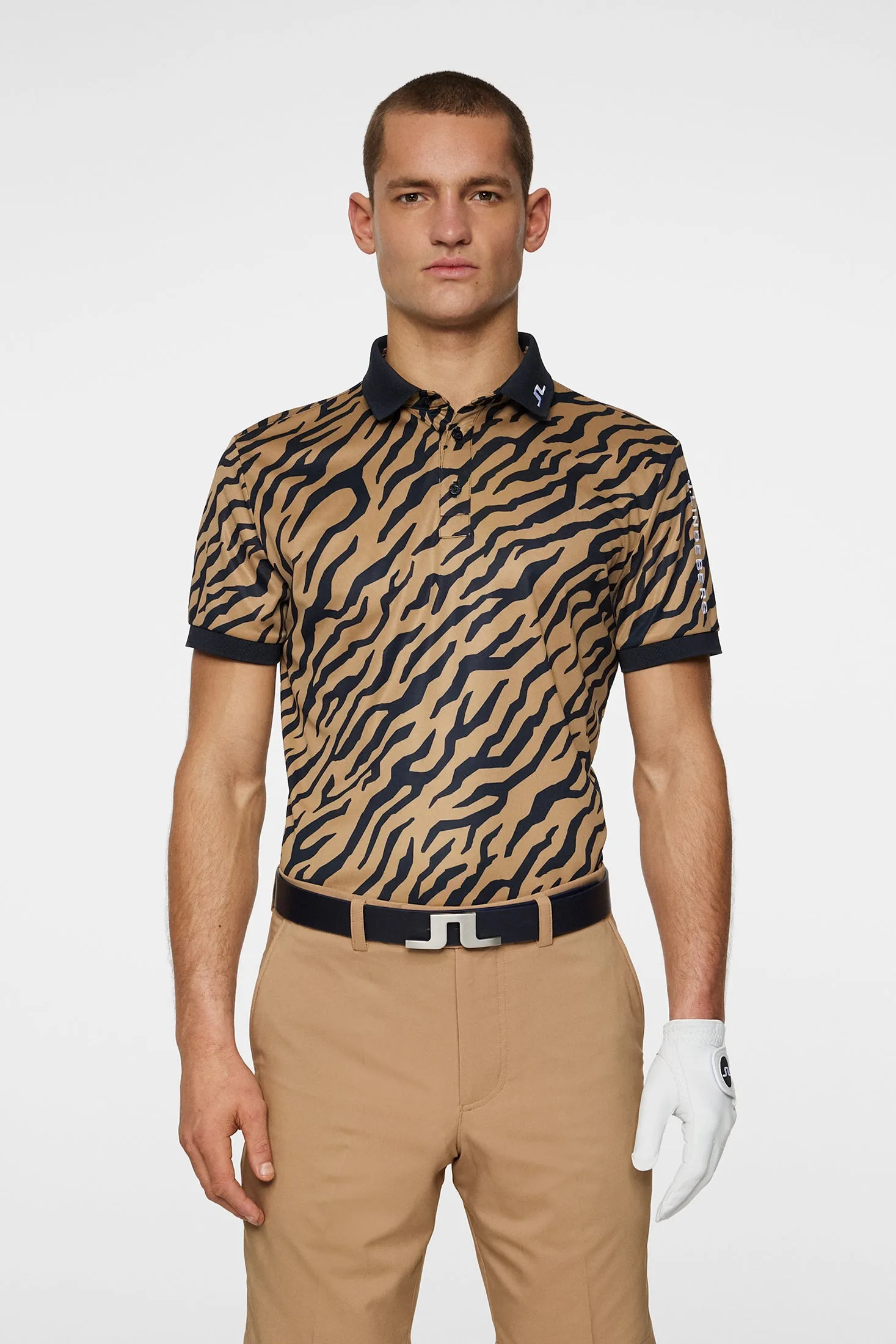 Tour Tech Print Polo / Tour Tiger Brown M sold by J. Lindeberg product image thumbnail 2