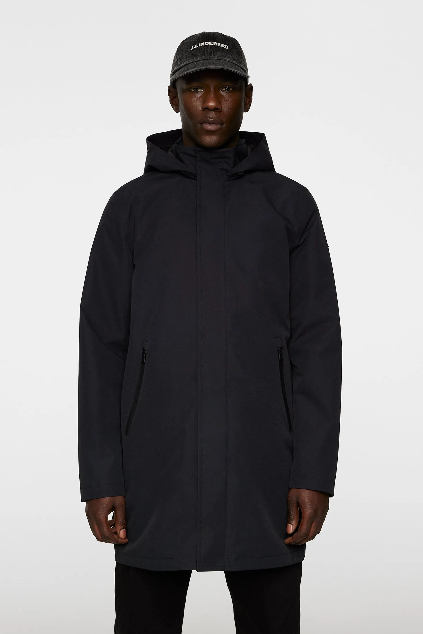 Tobias 2L Midlength Jacket / Black sold by J. Lindeberg product image thumbnail 2