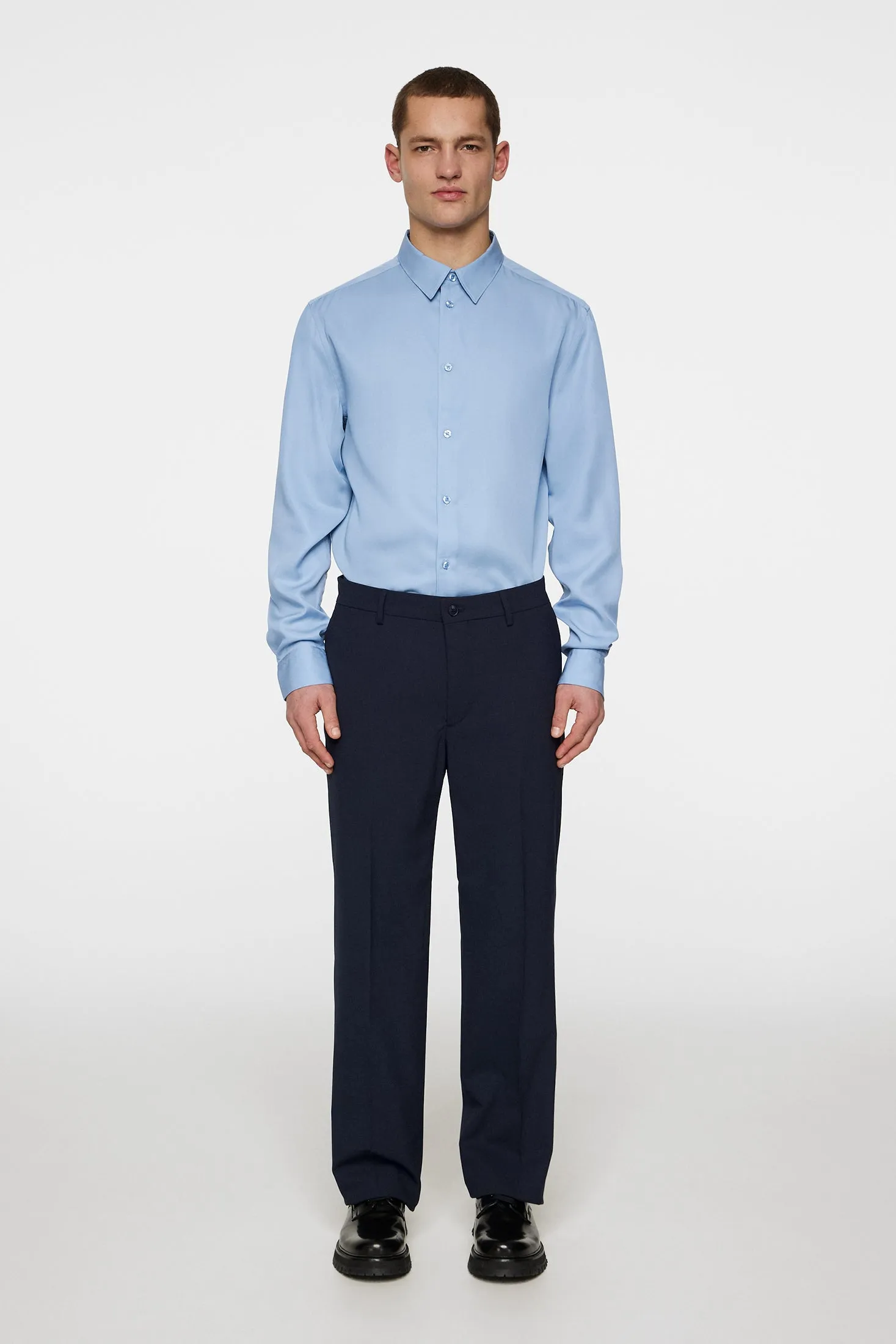 Slim LS Comfort Tencel Shirt / Rain Washed sold by J. Lindeberg product image thumbnail 4