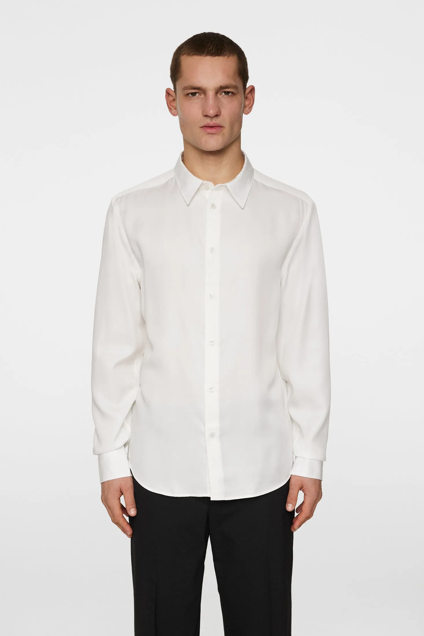 Slim LS Comfort Tencel Shirt / Cloud White sold by J. Lindeberg product image thumbnail 2