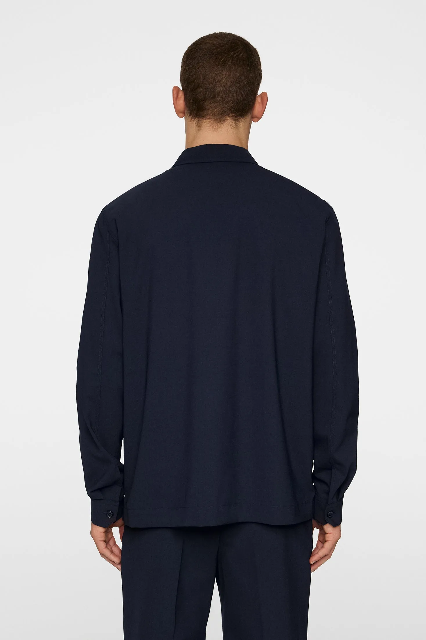 Reid Drape Overshirt / JL Navy sold by J. Lindeberg product image thumbnail 3
