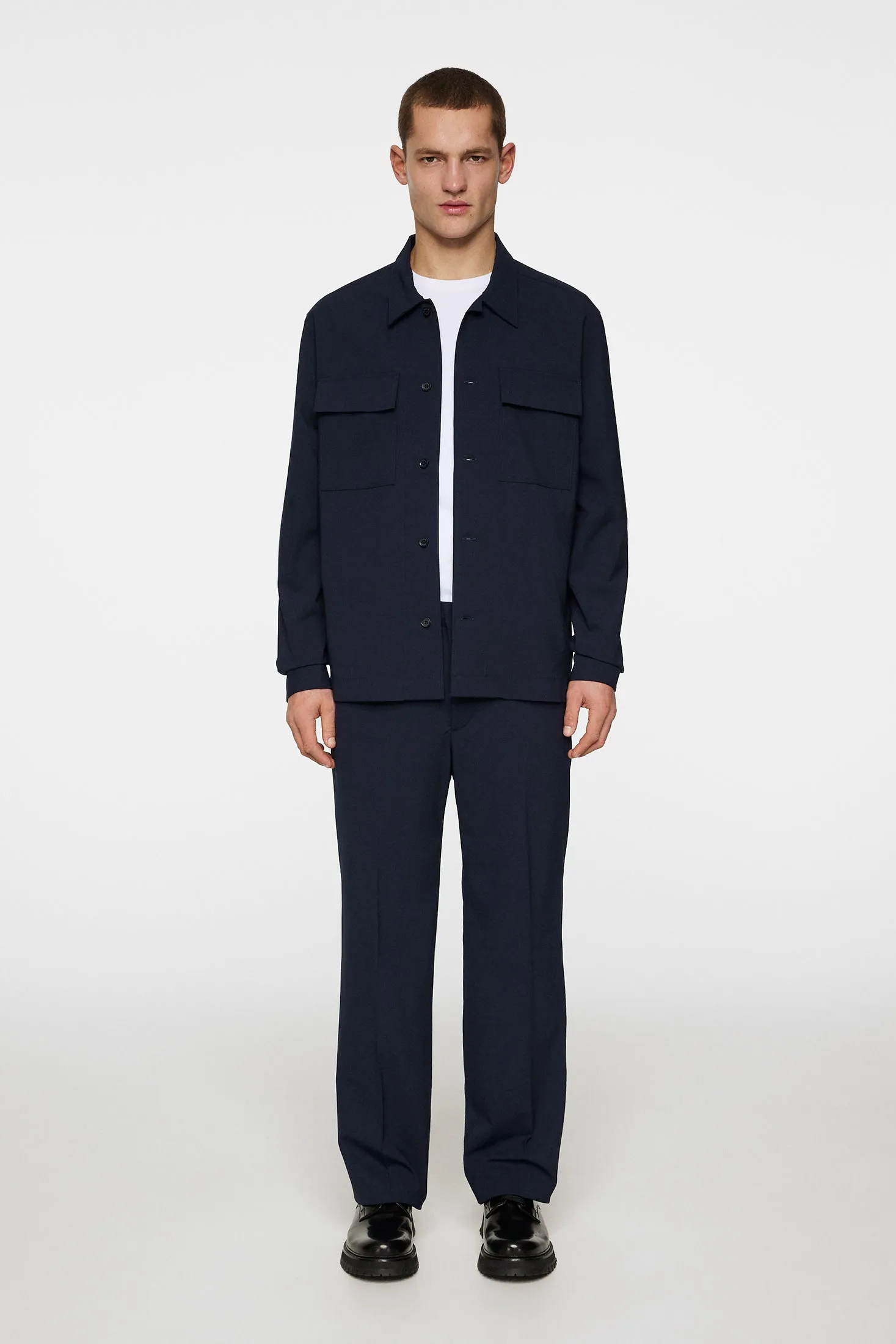 Reid Drape Overshirt / JL Navy sold by J. Lindeberg product image thumbnail 4