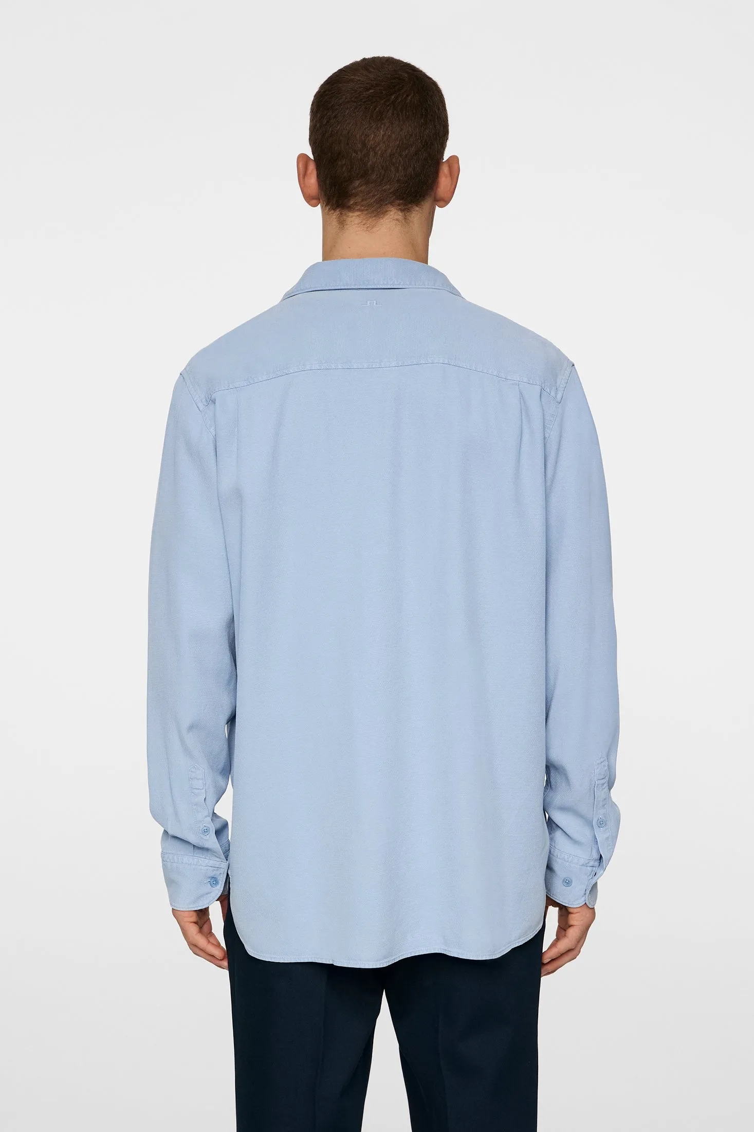 Reg LS Struct Gmd Tencel Shirt / Rain Washed sold by J. Lindeberg product image thumbnail 3