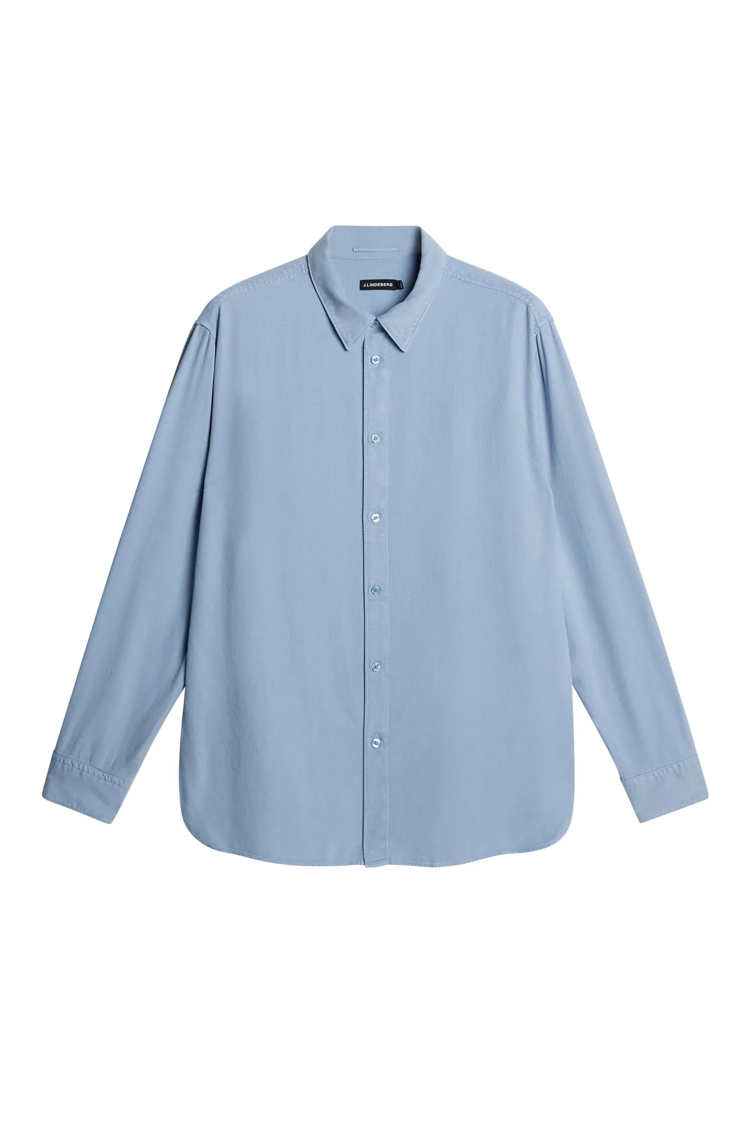 Reg LS Struct Gmd Tencel Shirt / Rain Washed sold by J. Lindeberg