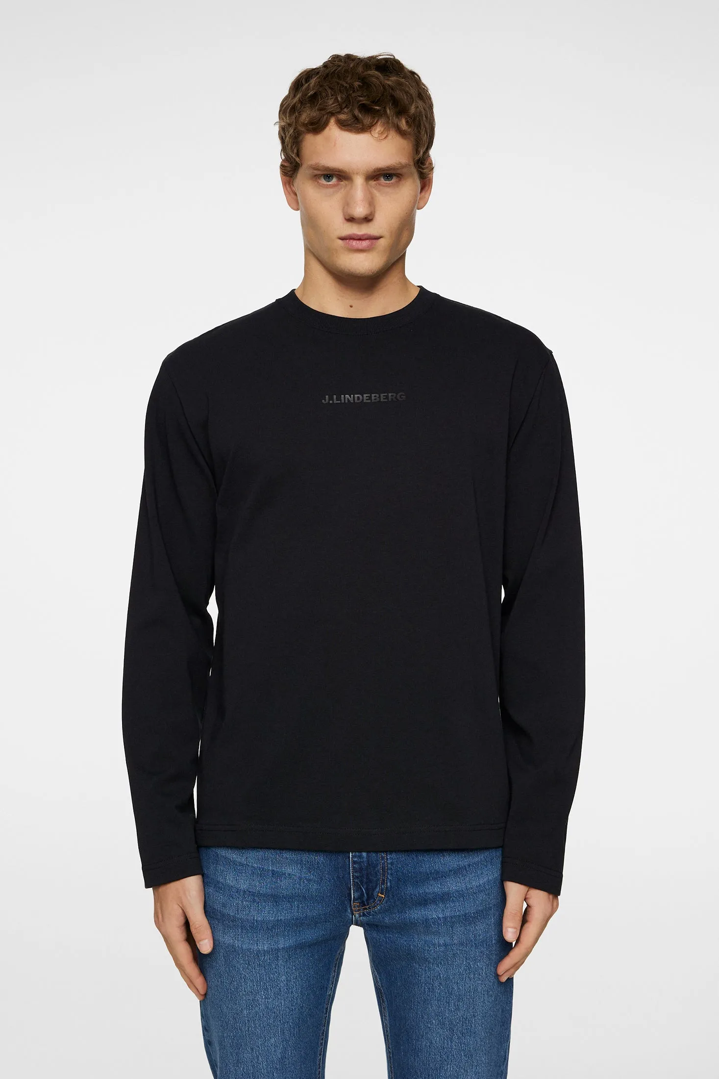 Hale Logo Longsleeve T-shirt / Black sold by J. Lindeberg product image thumbnail 2