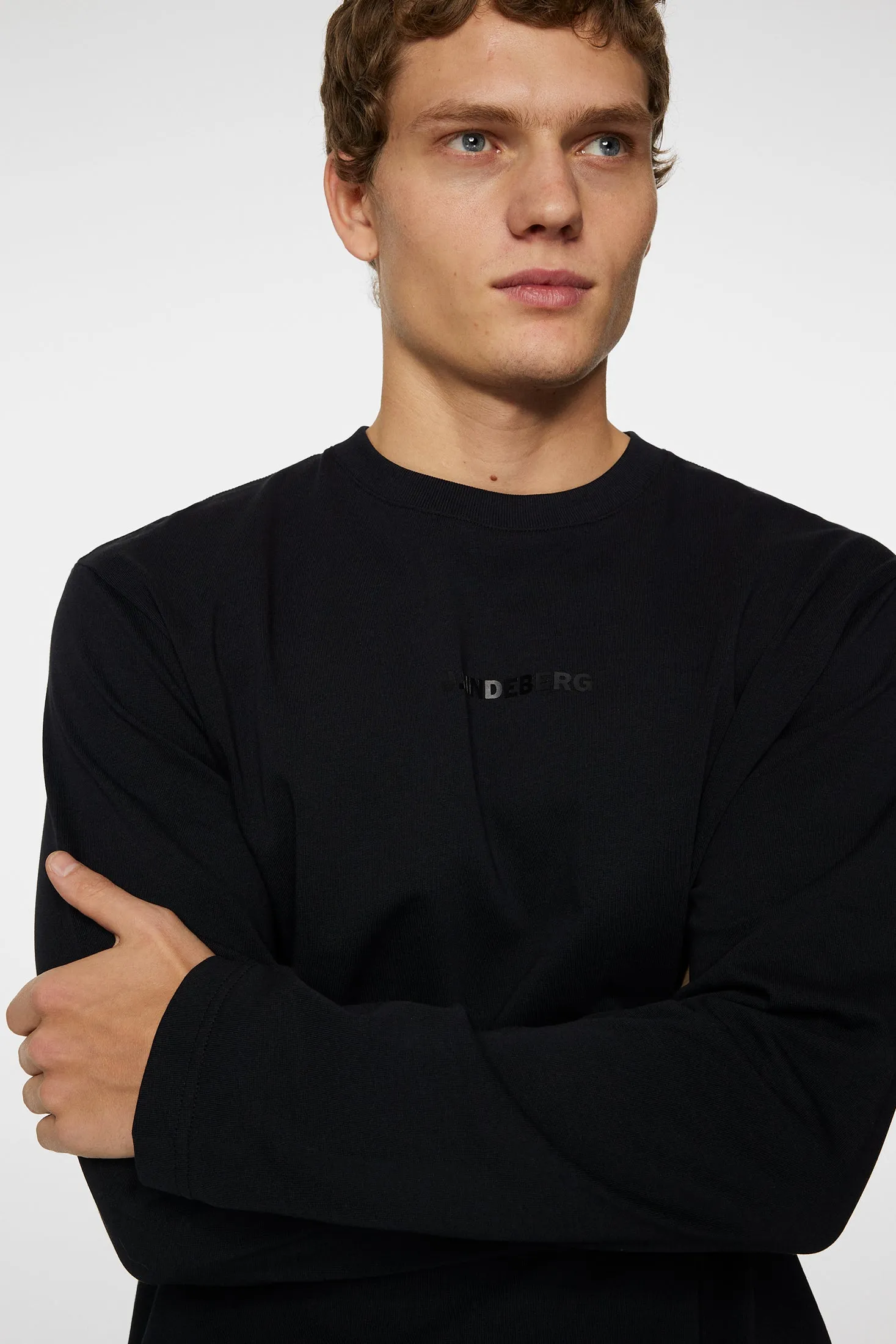 Hale Logo Longsleeve T-shirt / Black sold by J. Lindeberg product image thumbnail 5