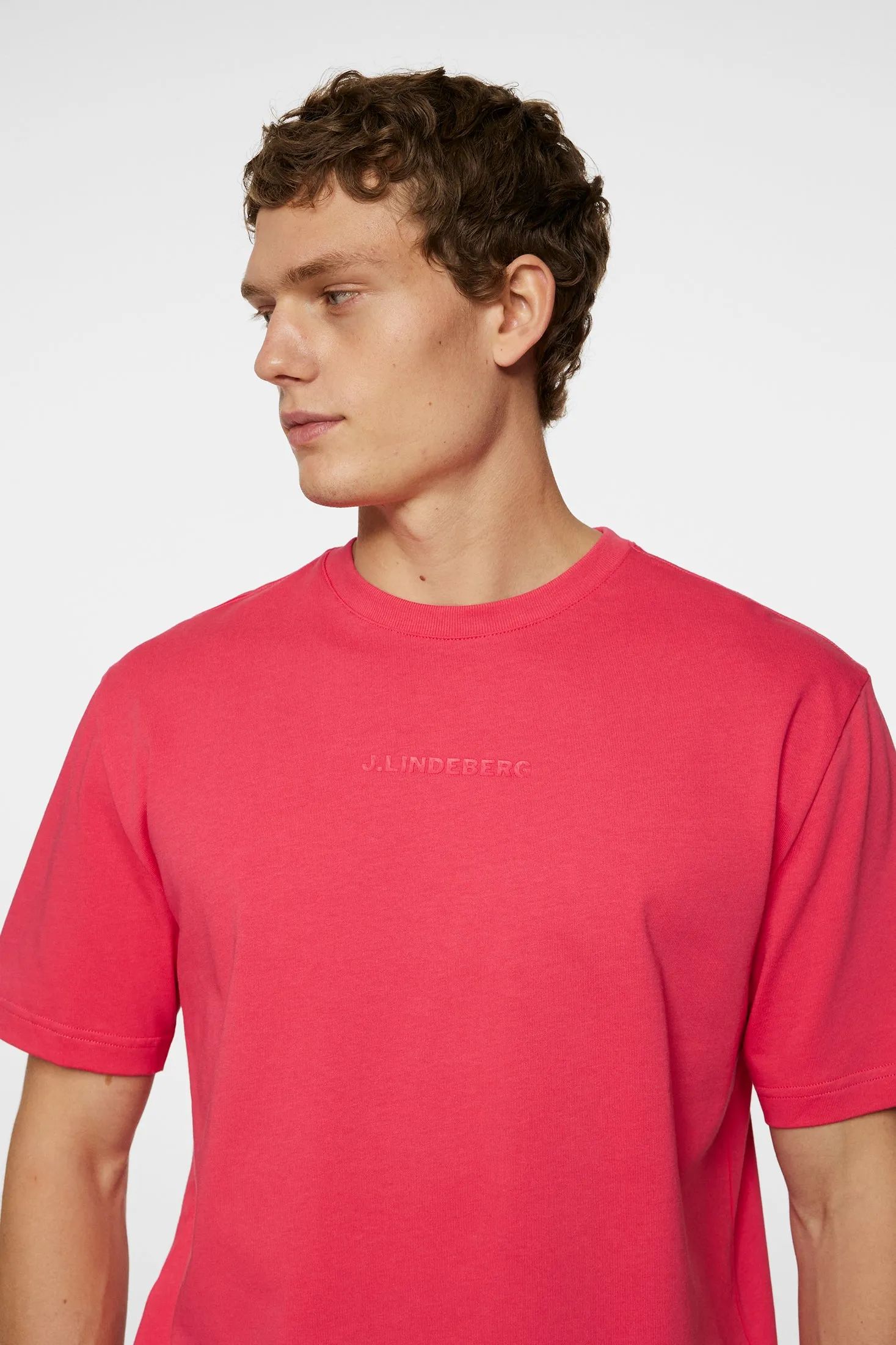 Hale Heavy Logo T-shirt / Azalea sold by J. Lindeberg product image thumbnail 5