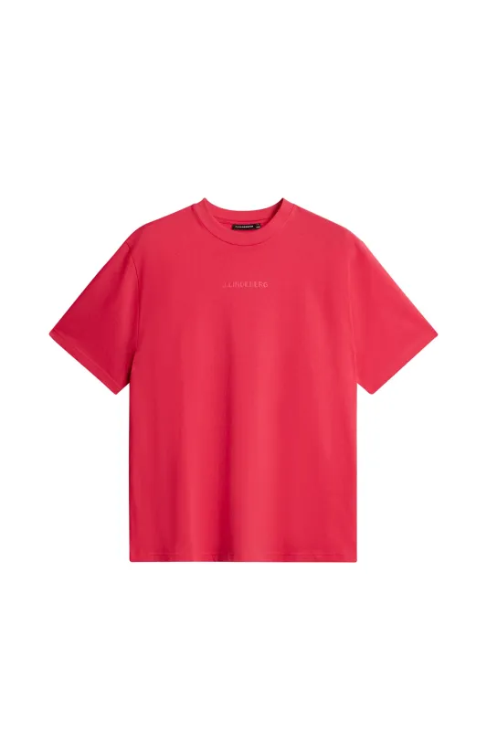 Hale Heavy Logo T-shirt / Azalea made by J. Lindeberg