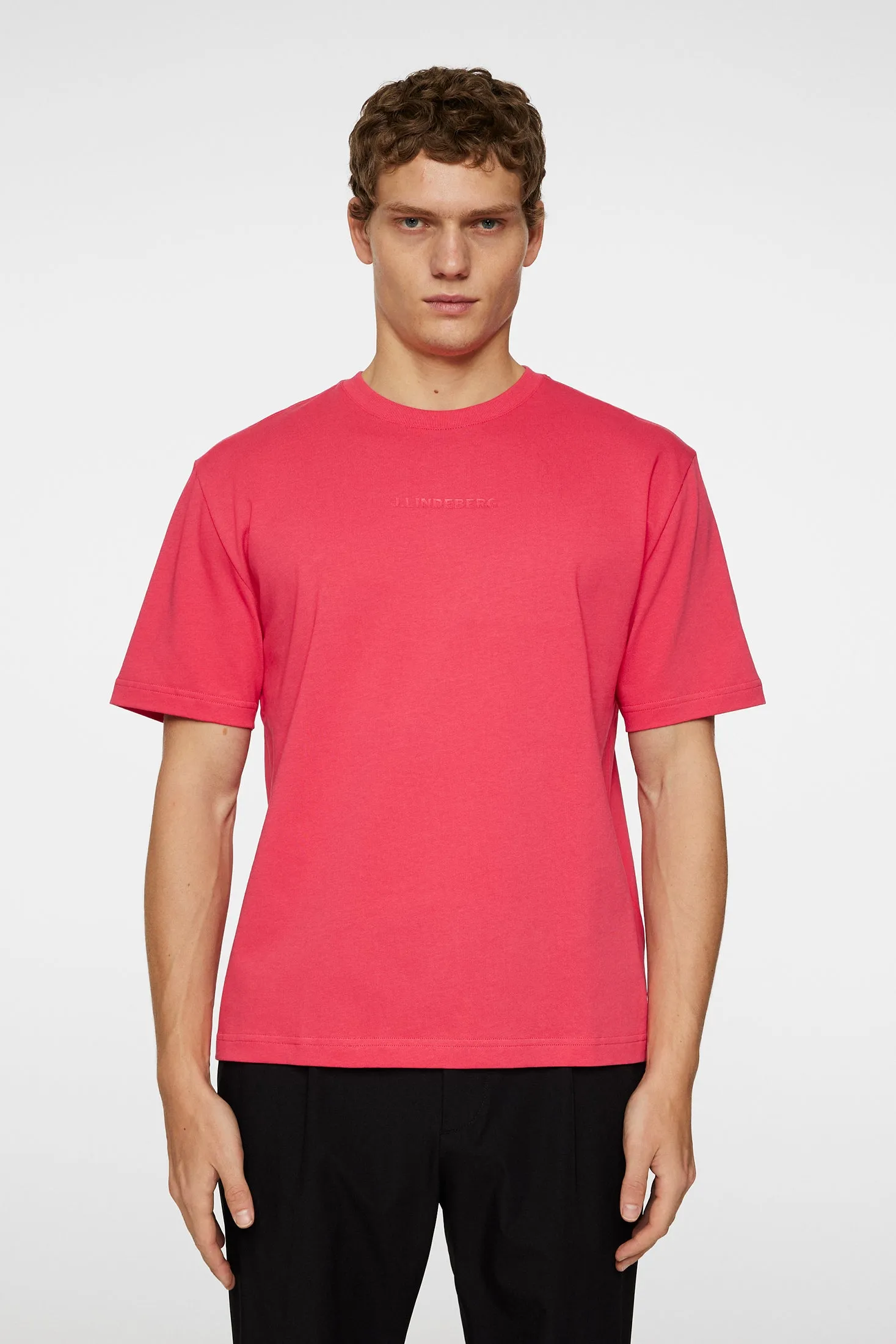 Hale Heavy Logo T-shirt / Azalea sold by J. Lindeberg product image thumbnail 2
