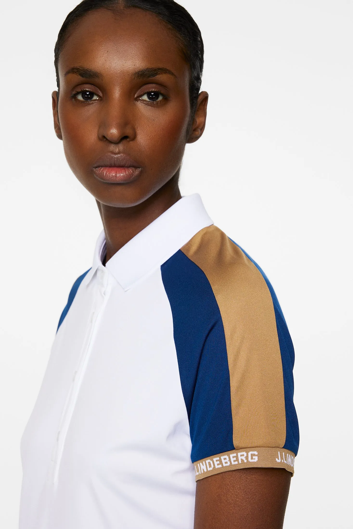 Priya Polo / White sold by J. Lindeberg product image thumbnail 5