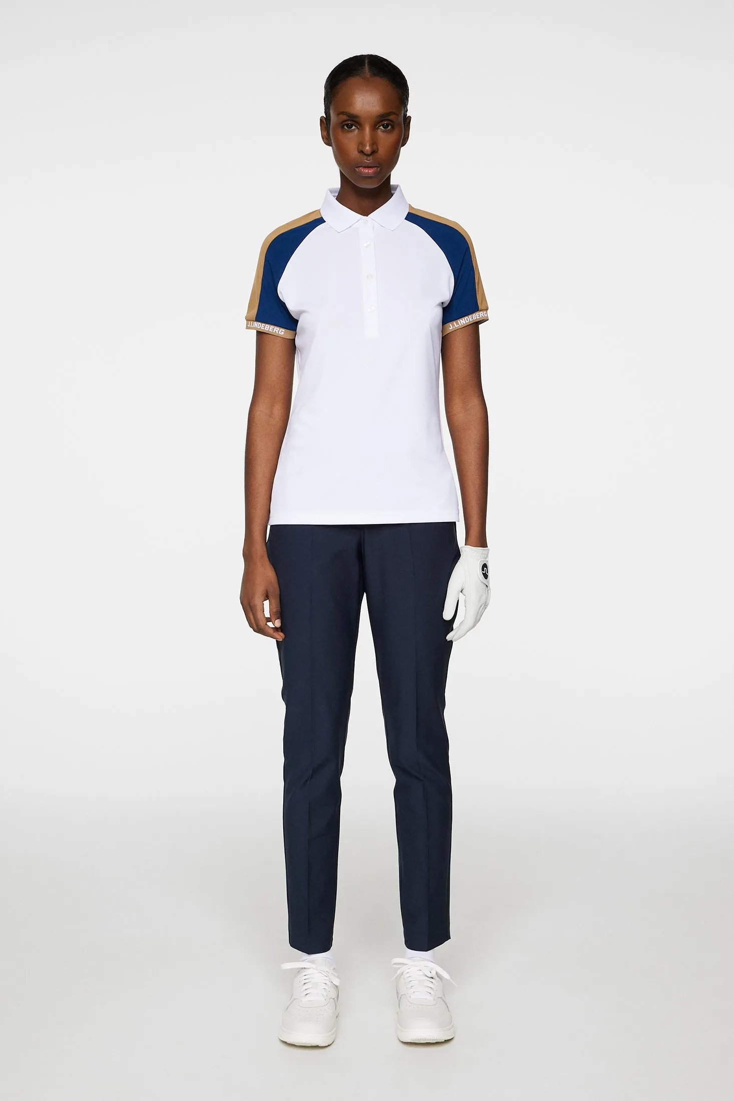 Priya Polo / White sold by J. Lindeberg product image thumbnail 4