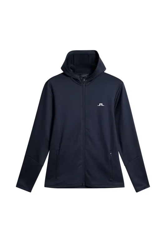 Aerial Full Zip Hood / JL Navy sold by J. Lindeberg