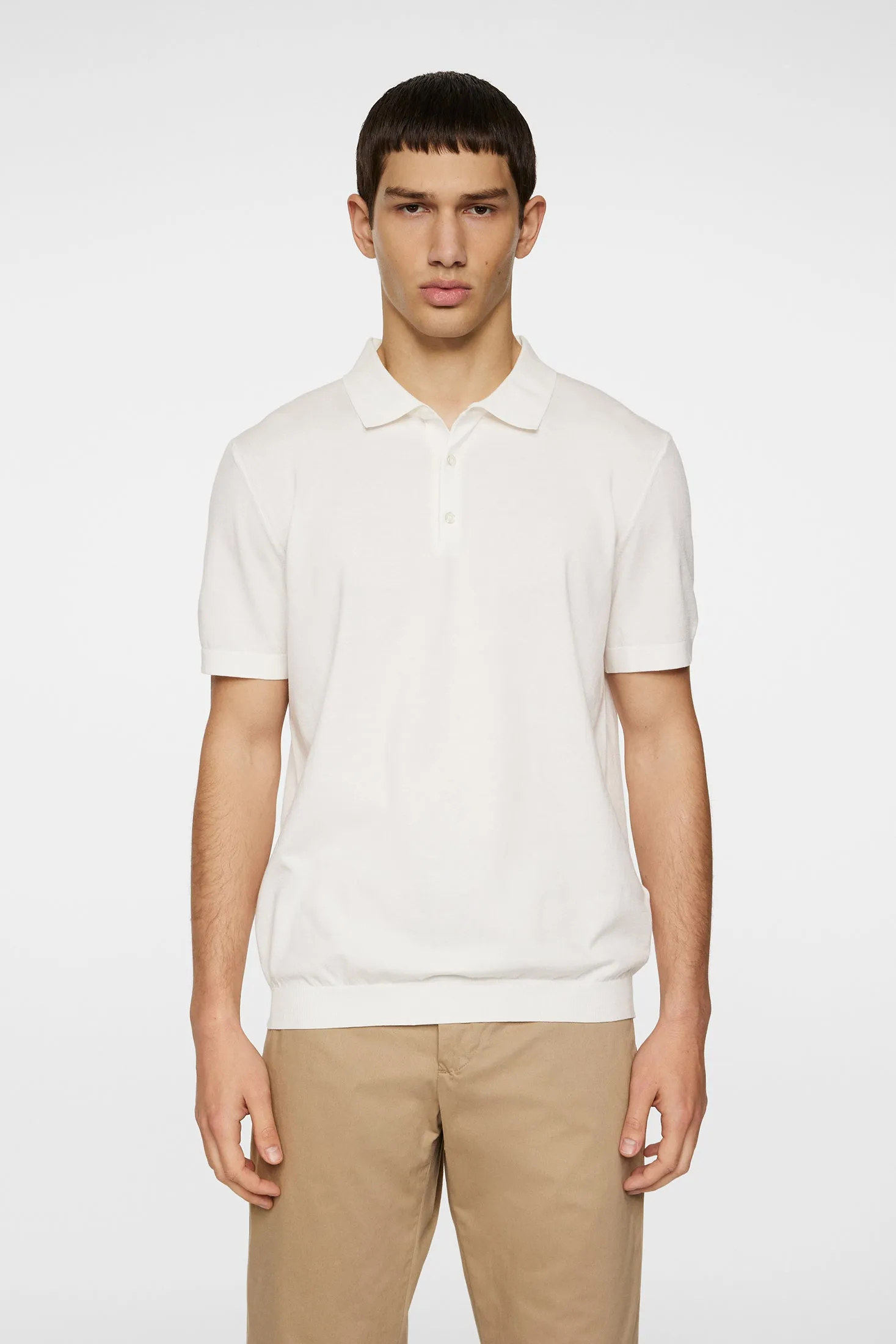 Ridge Knitted Polo / White sold by J. Lindeberg product image thumbnail 2