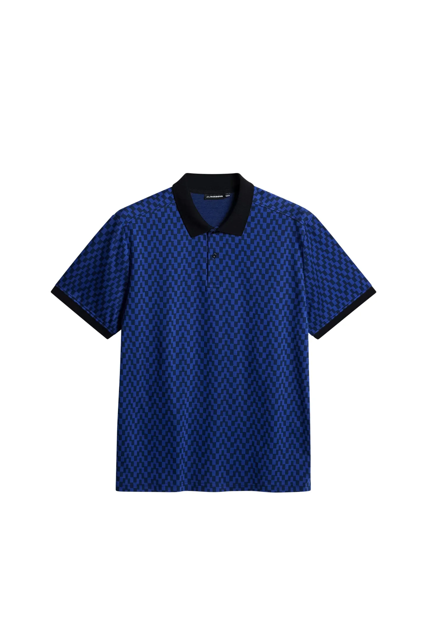 Devon Jacquard Polo / Bridge Stack Blue sold by J. Lindeberg