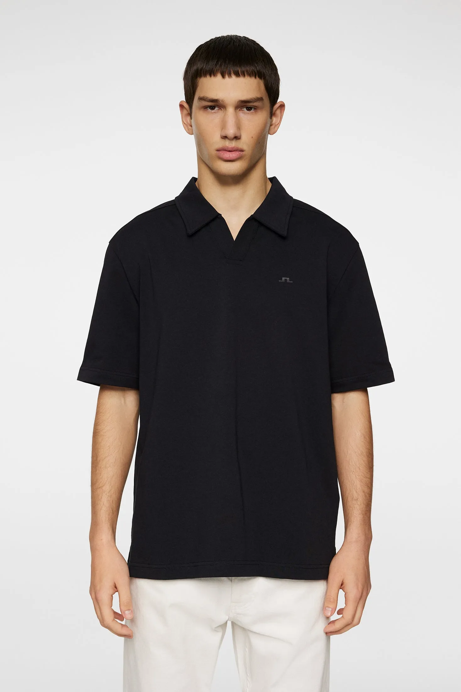 Roy relaxed Polo Pique / Black sold by J. Lindeberg product image thumbnail 2