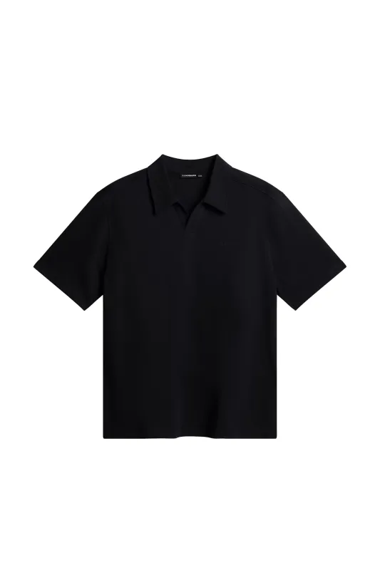 Roy relaxed Polo Pique / Black sold by J. Lindeberg