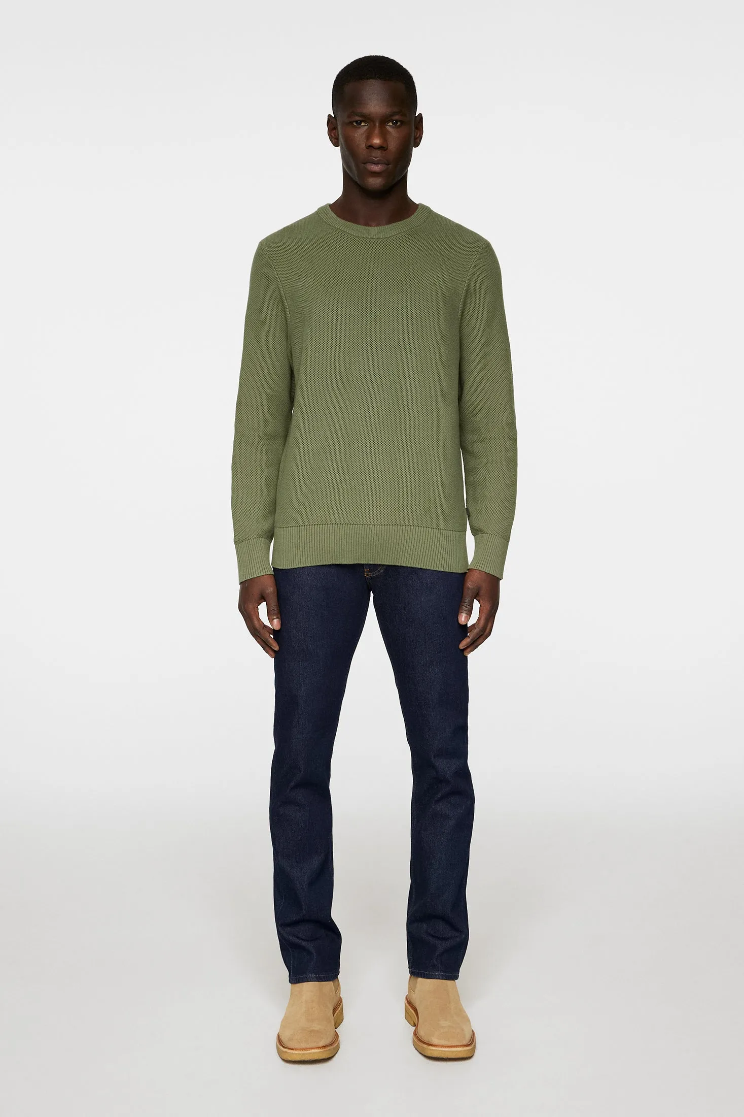 Arthur Knit Org Cotton / Olivine sold by J. Lindeberg product image thumbnail 4