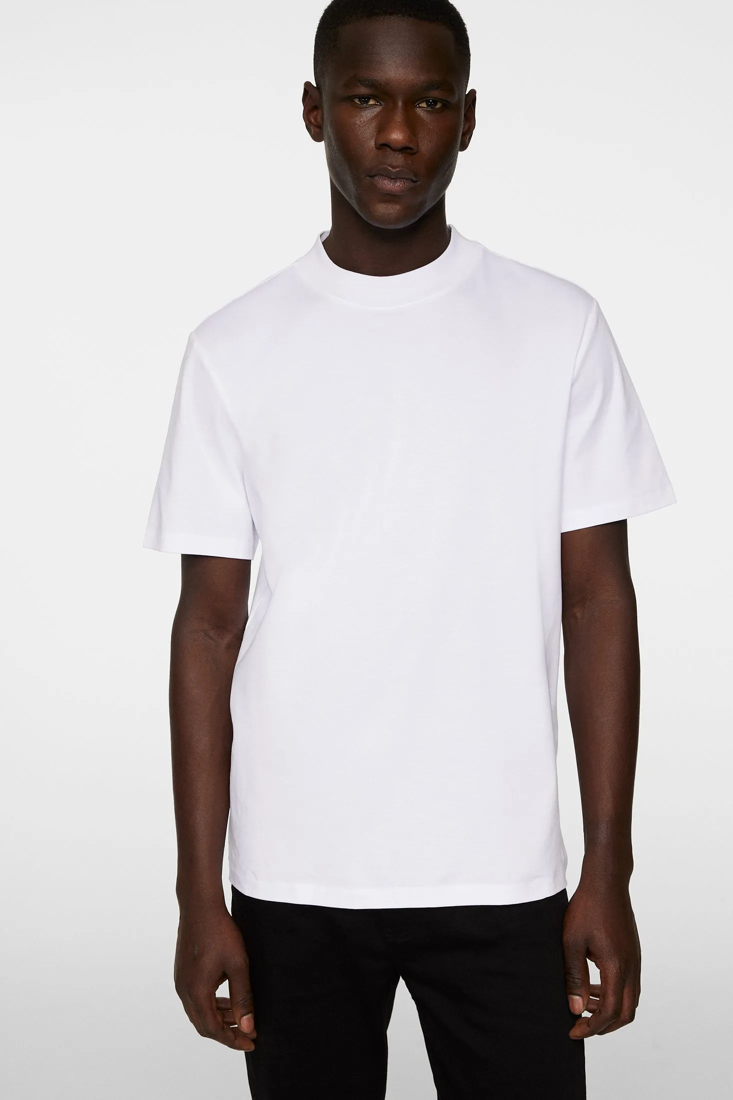 Ace Mock Neck T-Shirt / White sold by J. Lindeberg product image thumbnail 5