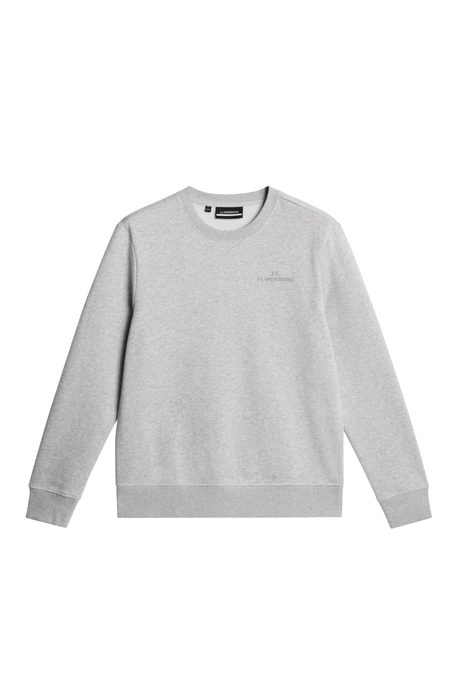 Alpha Crew Neck / Light Grey Melange sold by J. Lindeberg