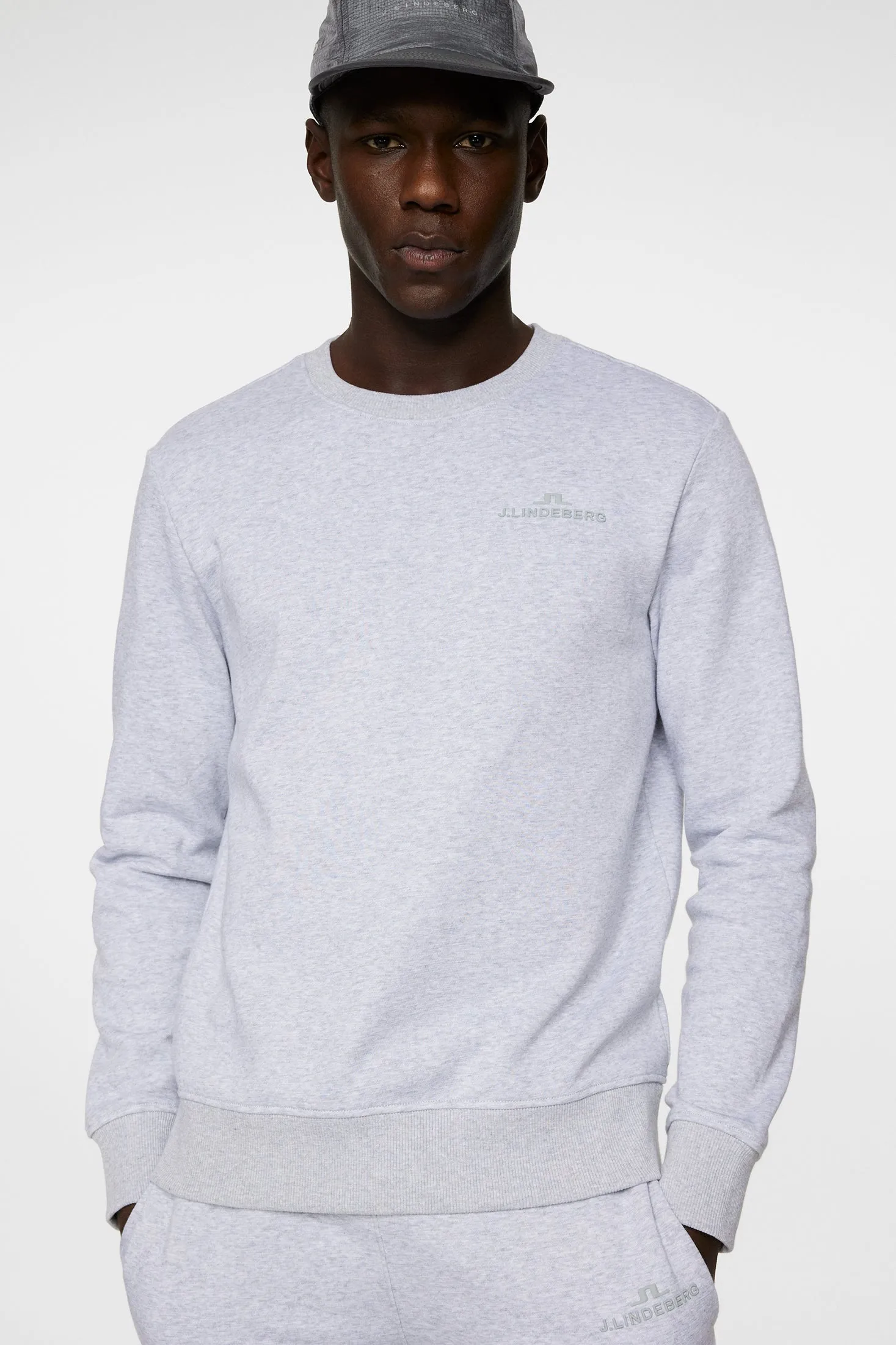 Alpha Crew Neck / Light Grey Melange sold by J. Lindeberg product image thumbnail 5