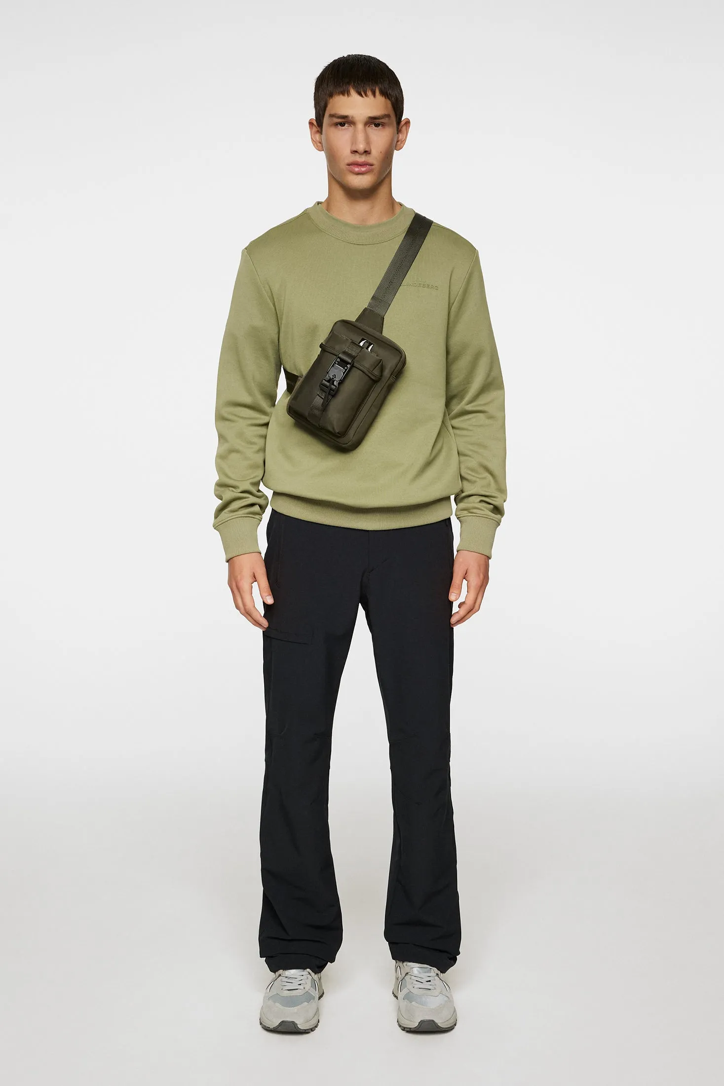 Alpha Crew Neck / Oil Green sold by J. Lindeberg product image thumbnail 4