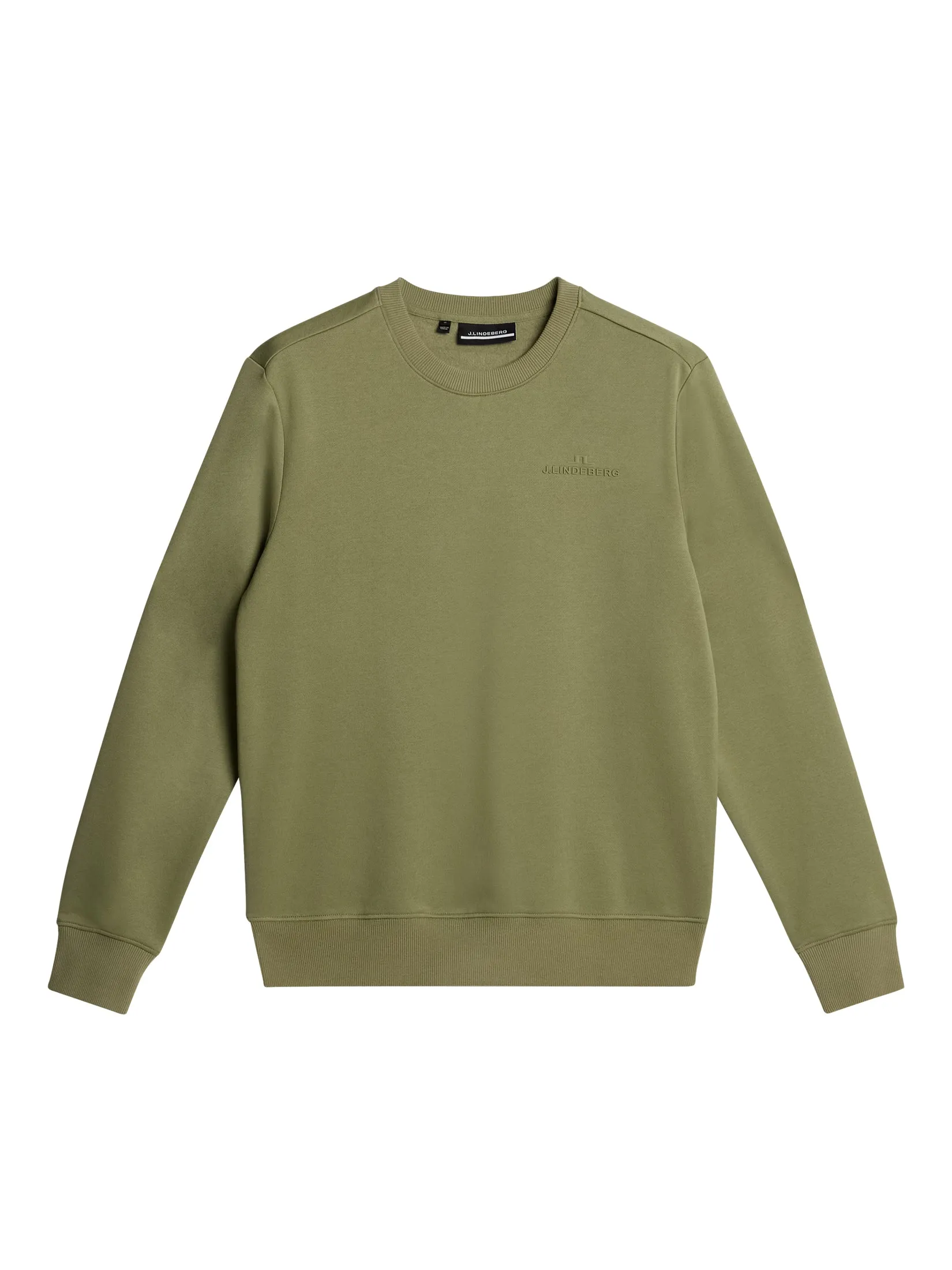 Alpha Crew Neck / Oil Green sold by J. Lindeberg