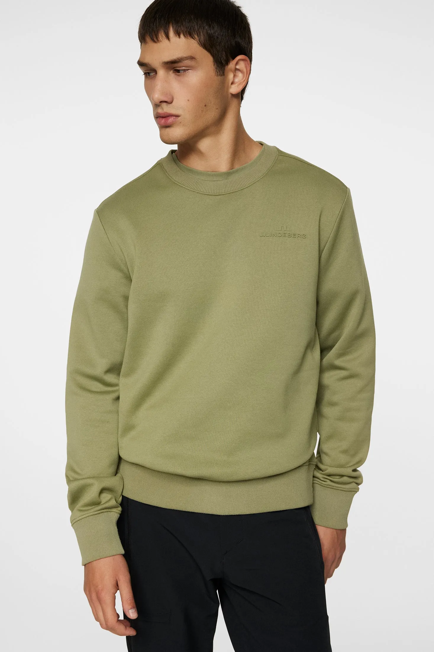 Alpha Crew Neck / Oil Green sold by J. Lindeberg product image thumbnail 5