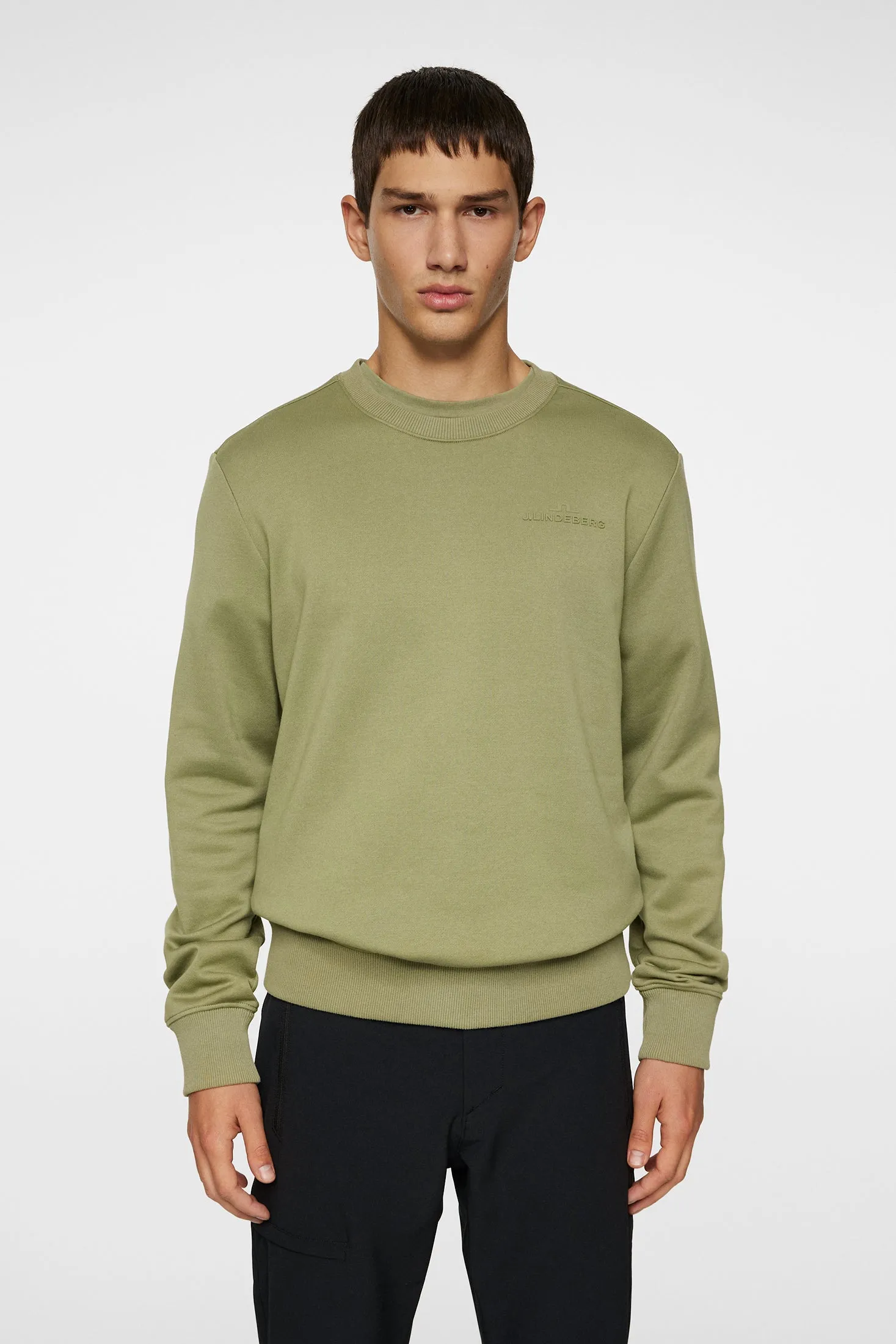 Alpha Crew Neck / Oil Green sold by J. Lindeberg product image thumbnail 2