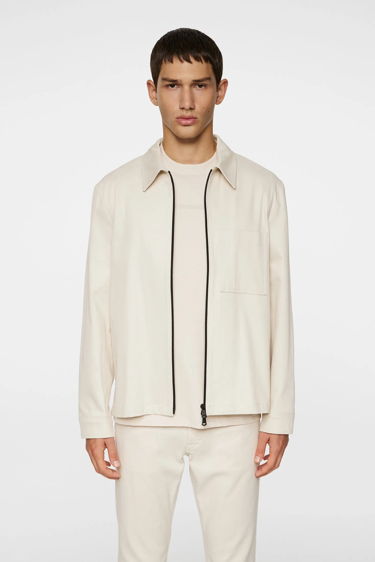 Julius Cotton Twill Overshirt / Moonbeam sold by J. Lindeberg product image thumbnail 2