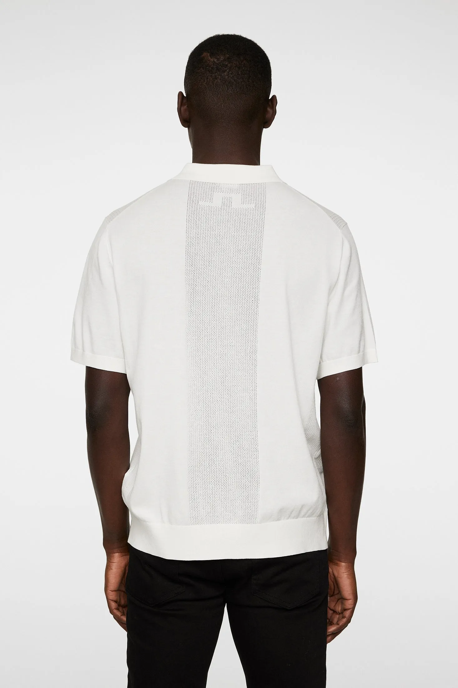 Reymond Solid Stripe Polo / White sold by J. Lindeberg product image thumbnail 4