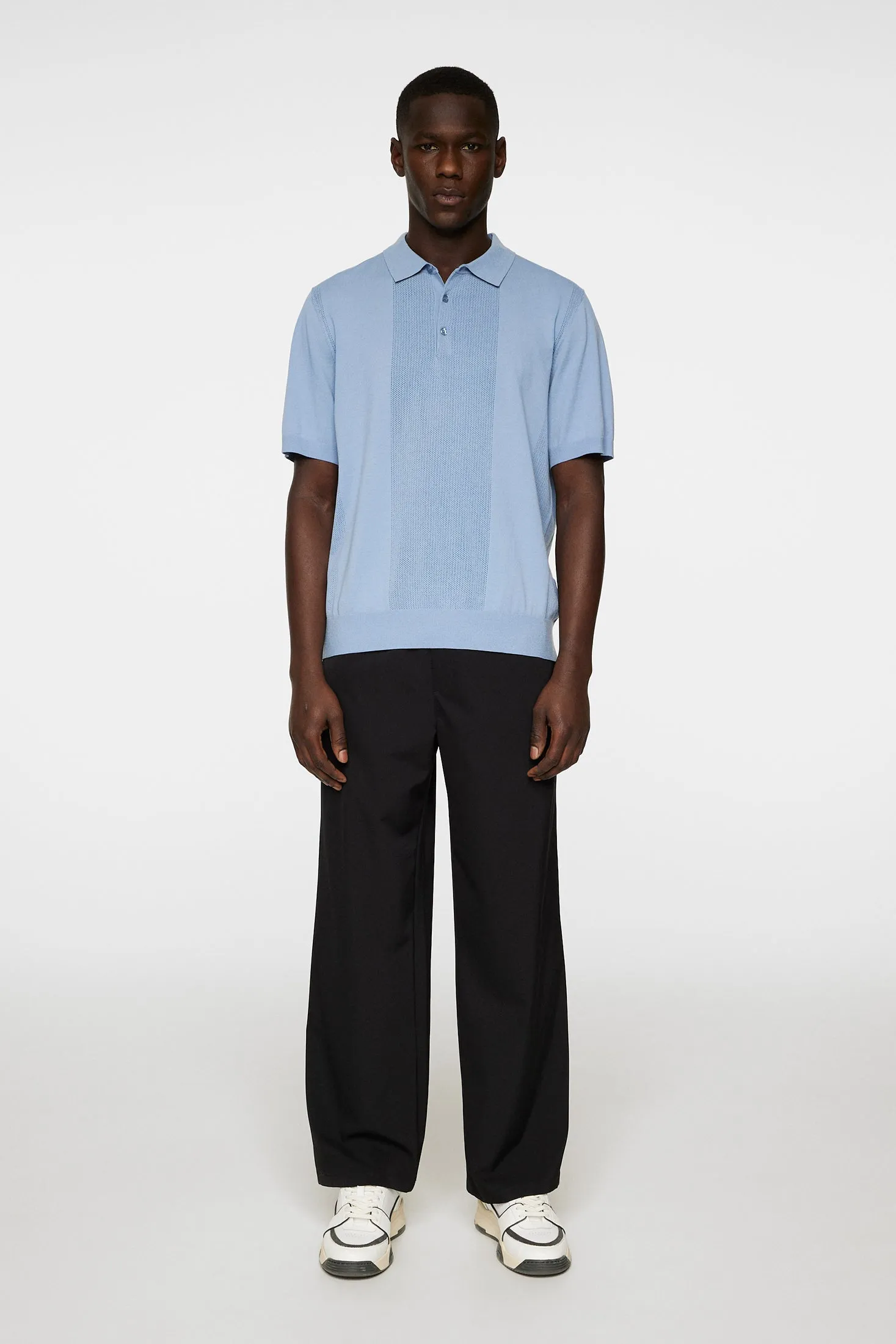 Reymond Solid Stripe Polo / Rain Washed sold by J. Lindeberg product image thumbnail 5