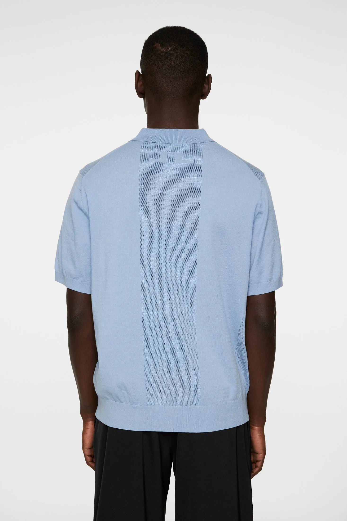Reymond Solid Stripe Polo / Rain Washed sold by J. Lindeberg product image thumbnail 4
