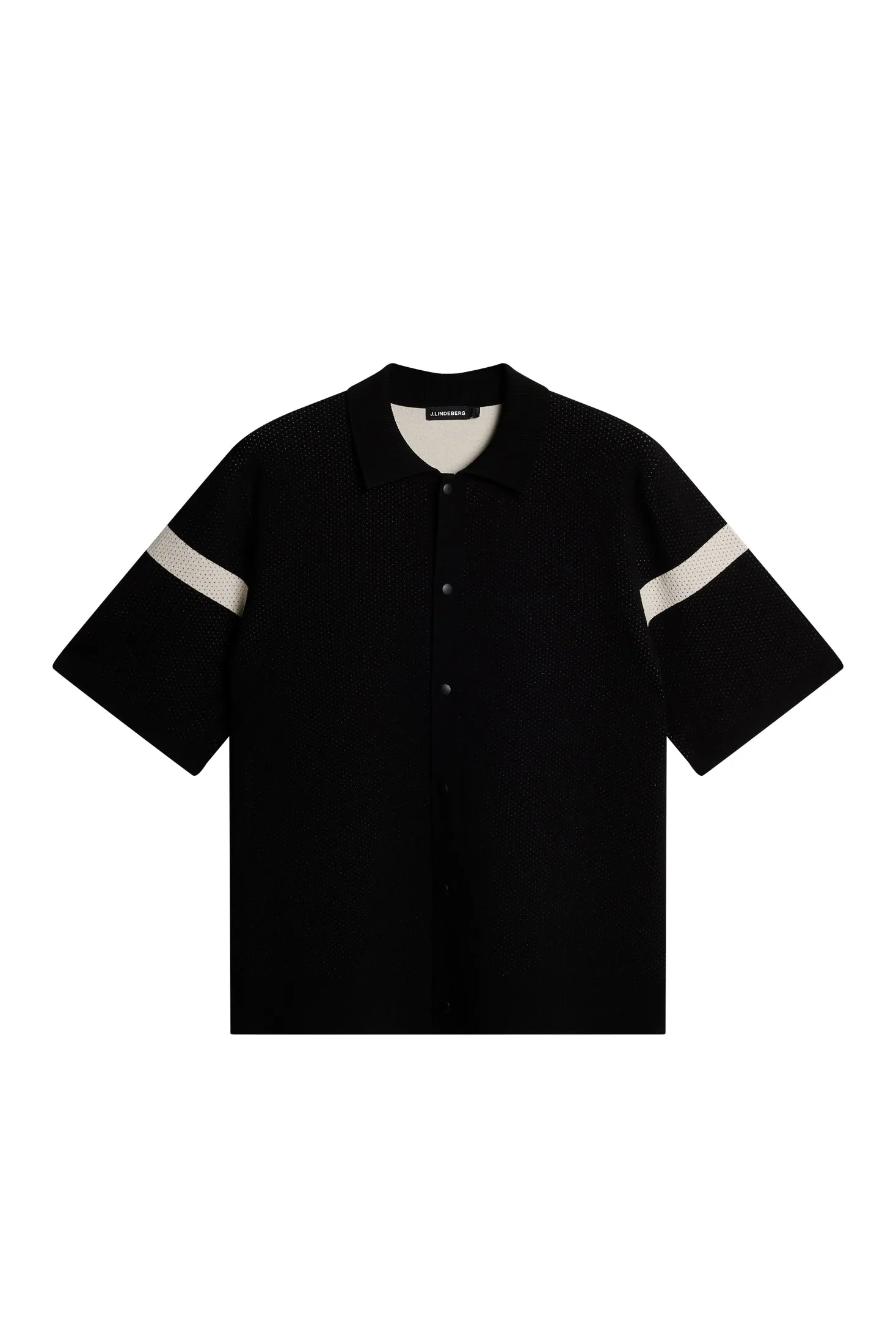 Rayne Knitted Shirt / Black sold by J. Lindeberg