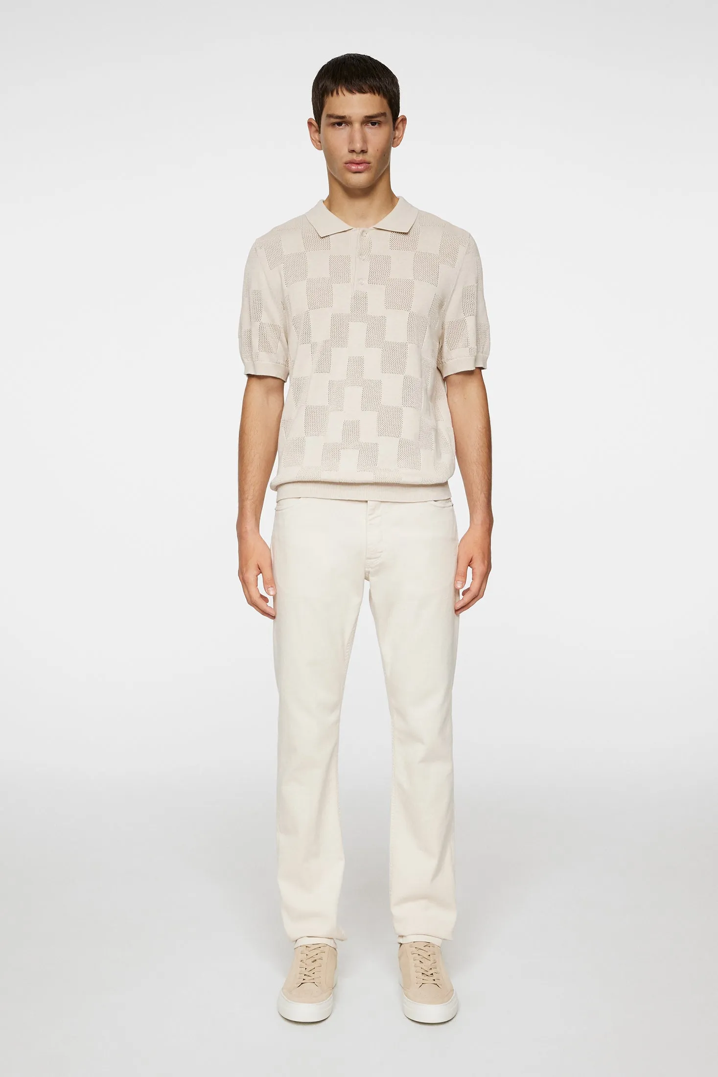 Reymond Stacked Bridge Polo / Moonbeam sold by J. Lindeberg product image thumbnail 4