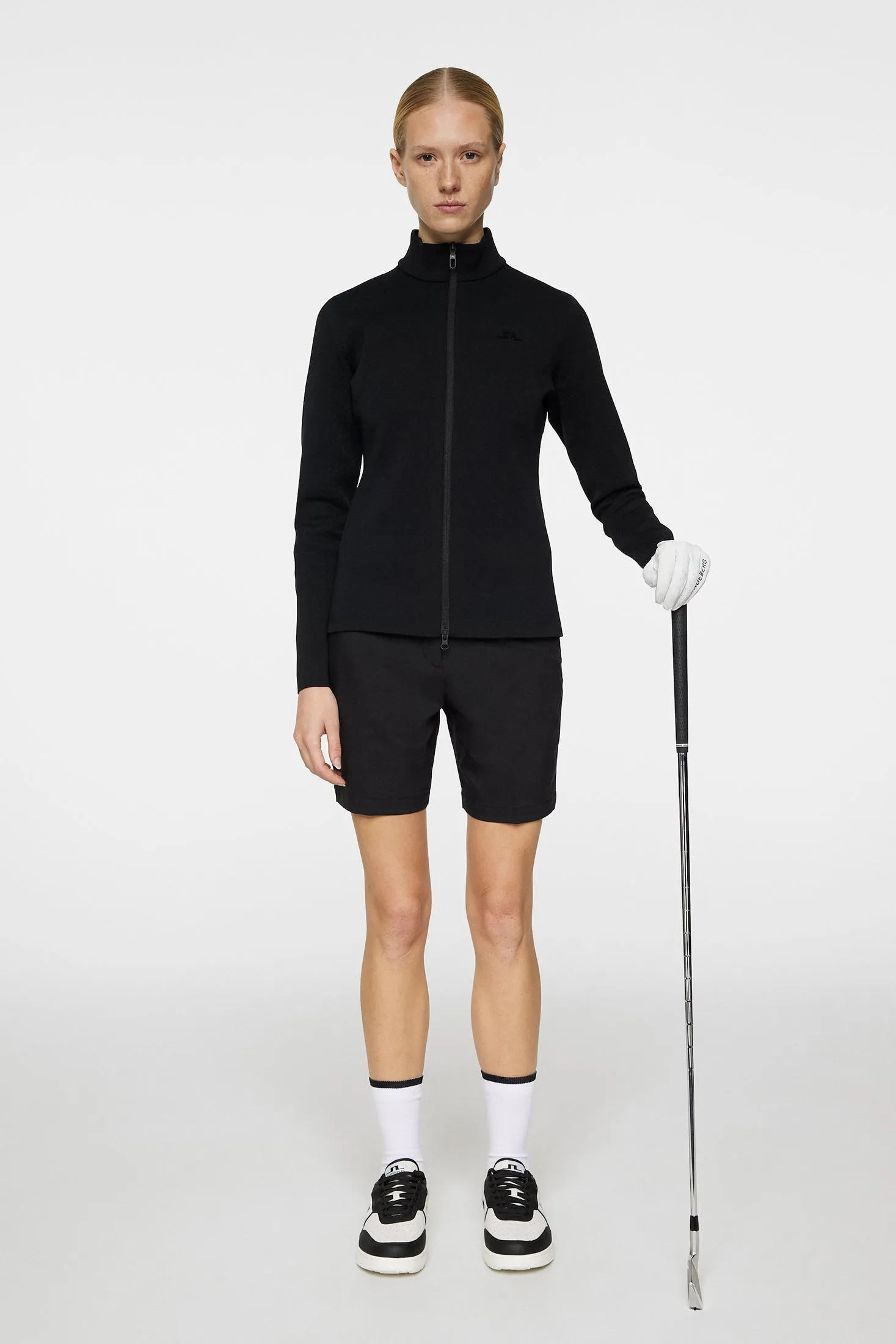 Bell Tech Knit Zip Sweater / Black sold by J. Lindeberg product image thumbnail 5