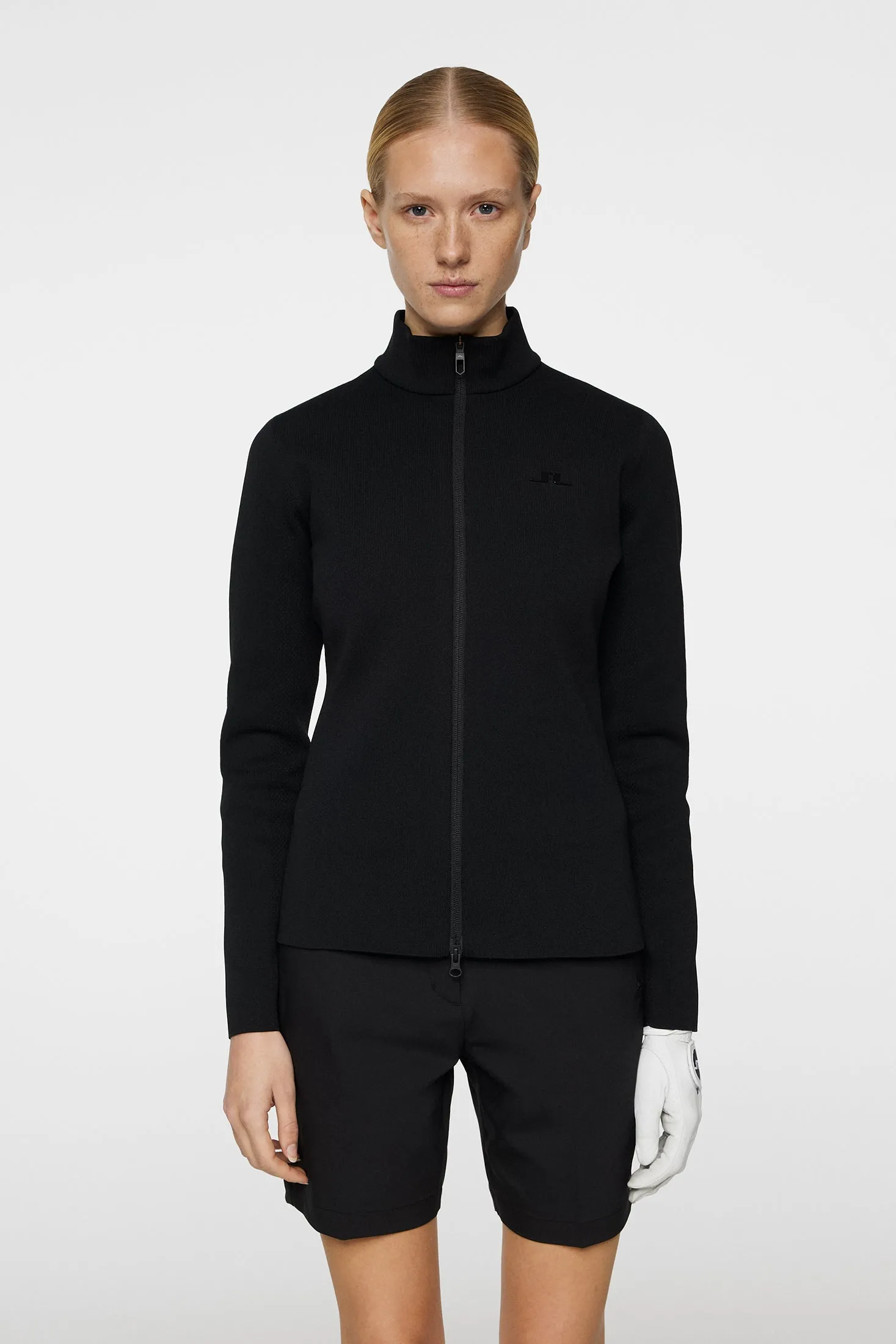 Bell Tech Knit Zip Sweater / Black sold by J. Lindeberg product image thumbnail 3
