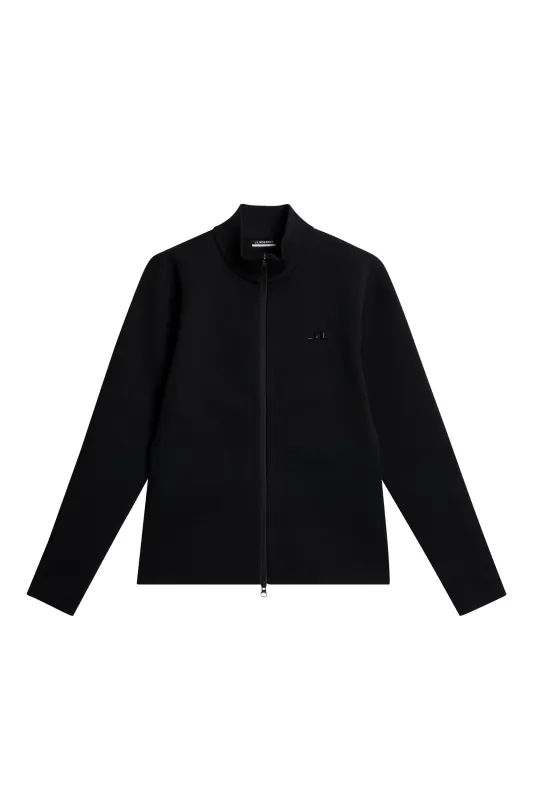 Bell Tech Knit Zip Sweater / Black made by J. Lindeberg