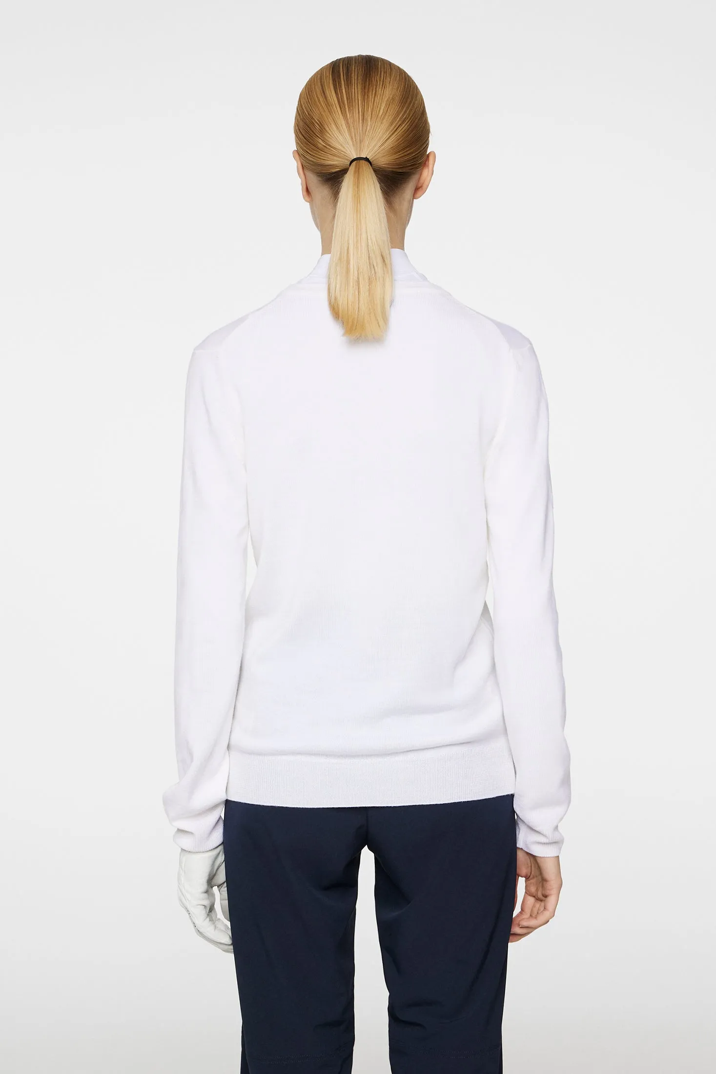 Amaya Knitted Sweater / White sold by J. Lindeberg product image thumbnail 3