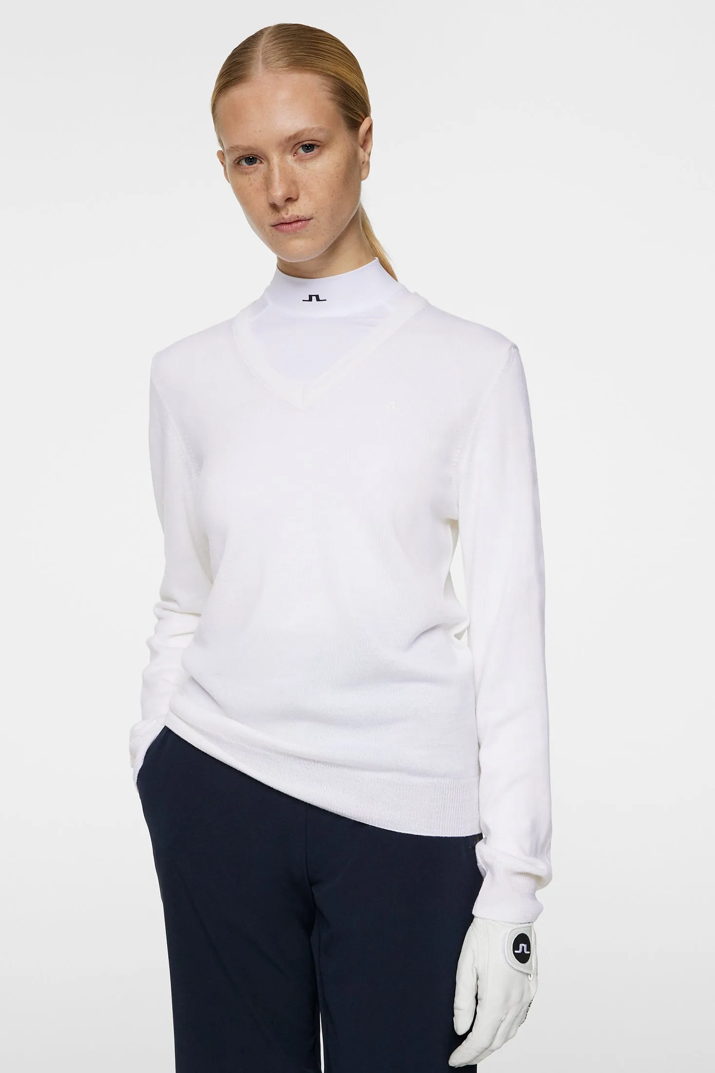 Amaya Knitted Sweater / White sold by J. Lindeberg product image thumbnail 5