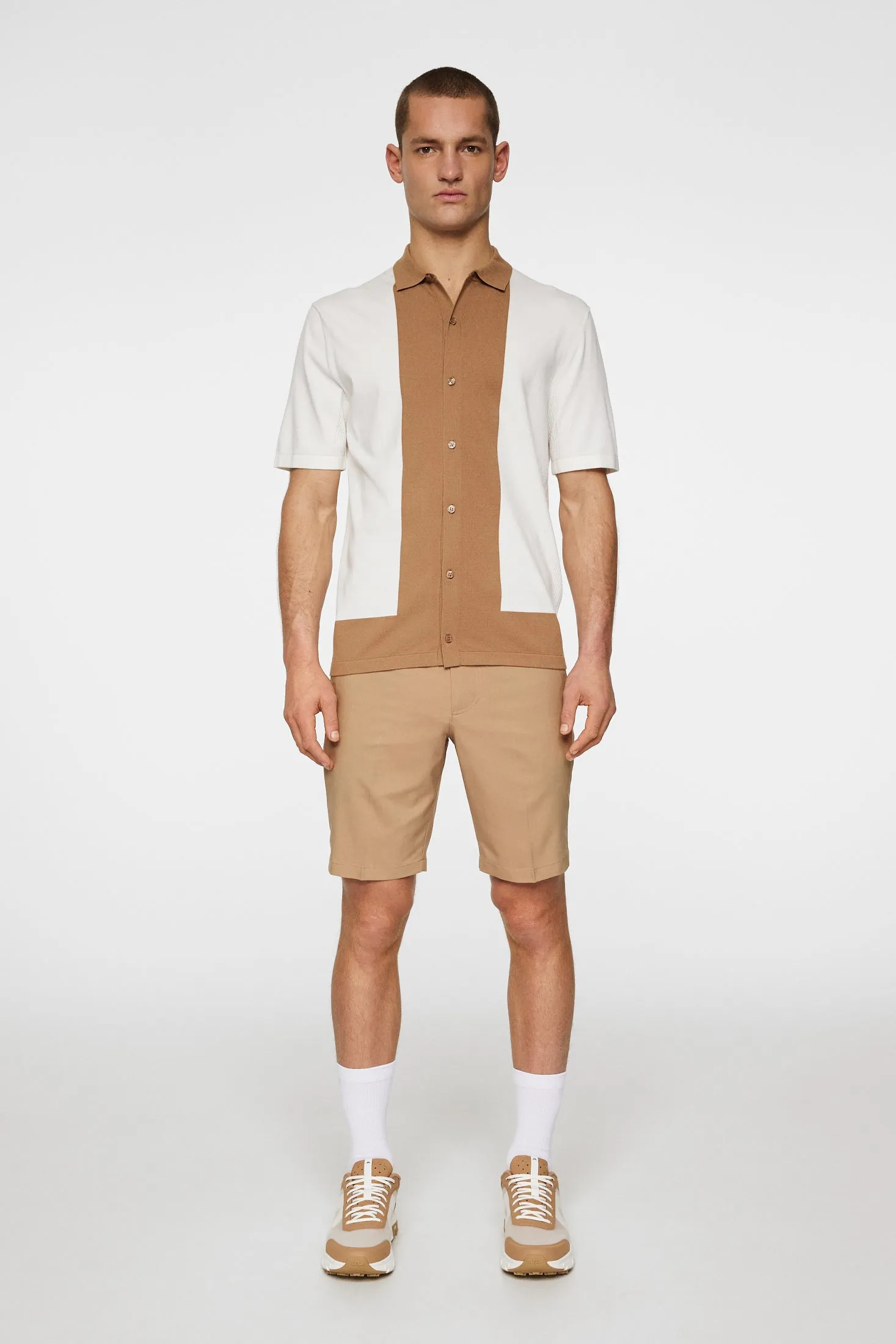Rue Knitted Polo Shirt / White sold by J. Lindeberg product image thumbnail 5