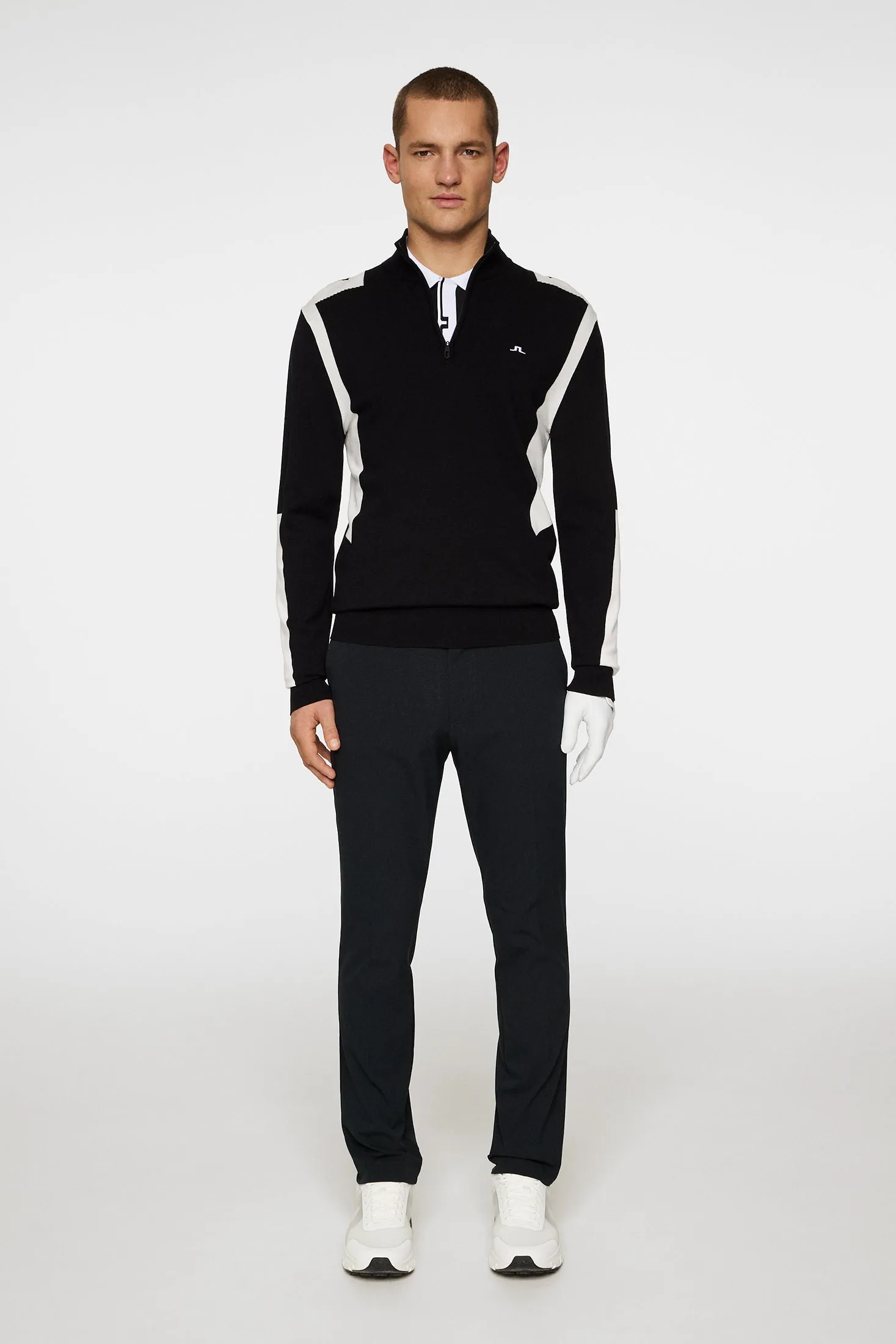 Kendrick Knitted Zip Sweater / Black sold by J. Lindeberg product image thumbnail 4