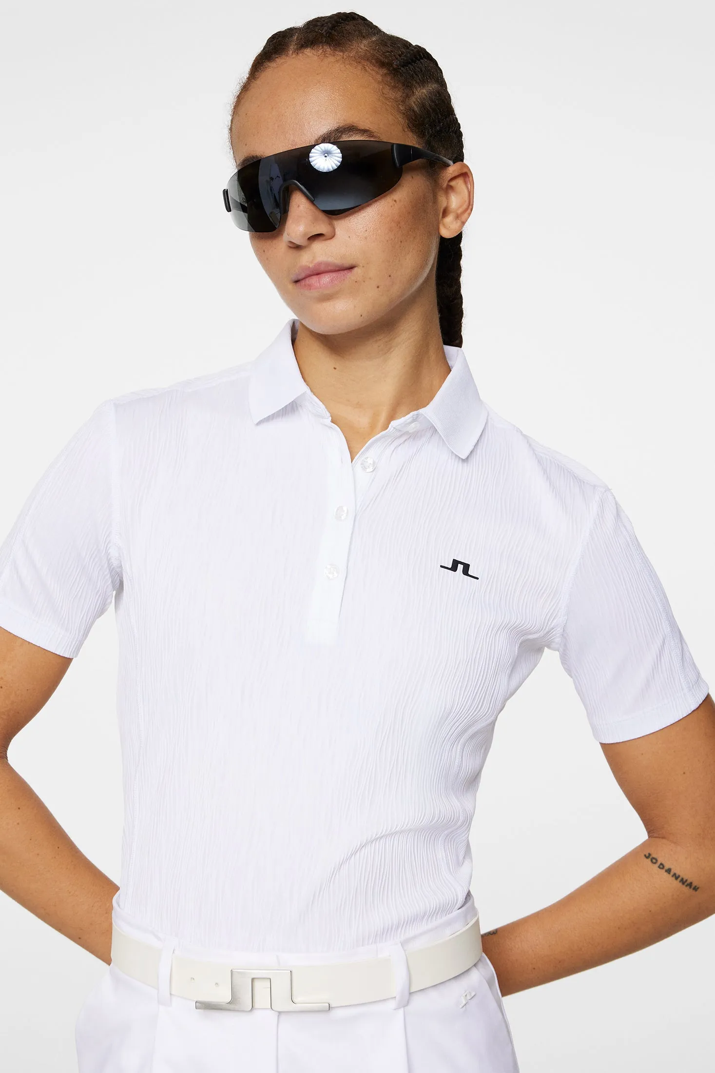 Izara Polo / White sold by J. Lindeberg product image thumbnail 5