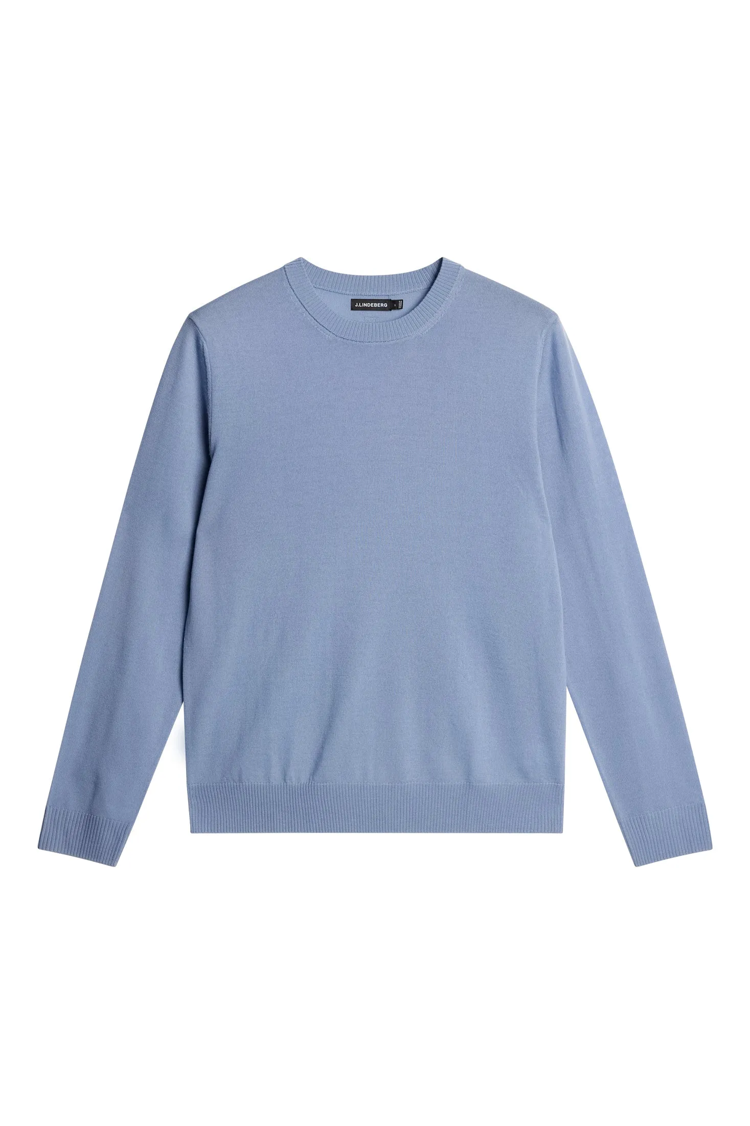 Keane Light Merino Crew Neck / Rain Washed sold by J. Lindeberg