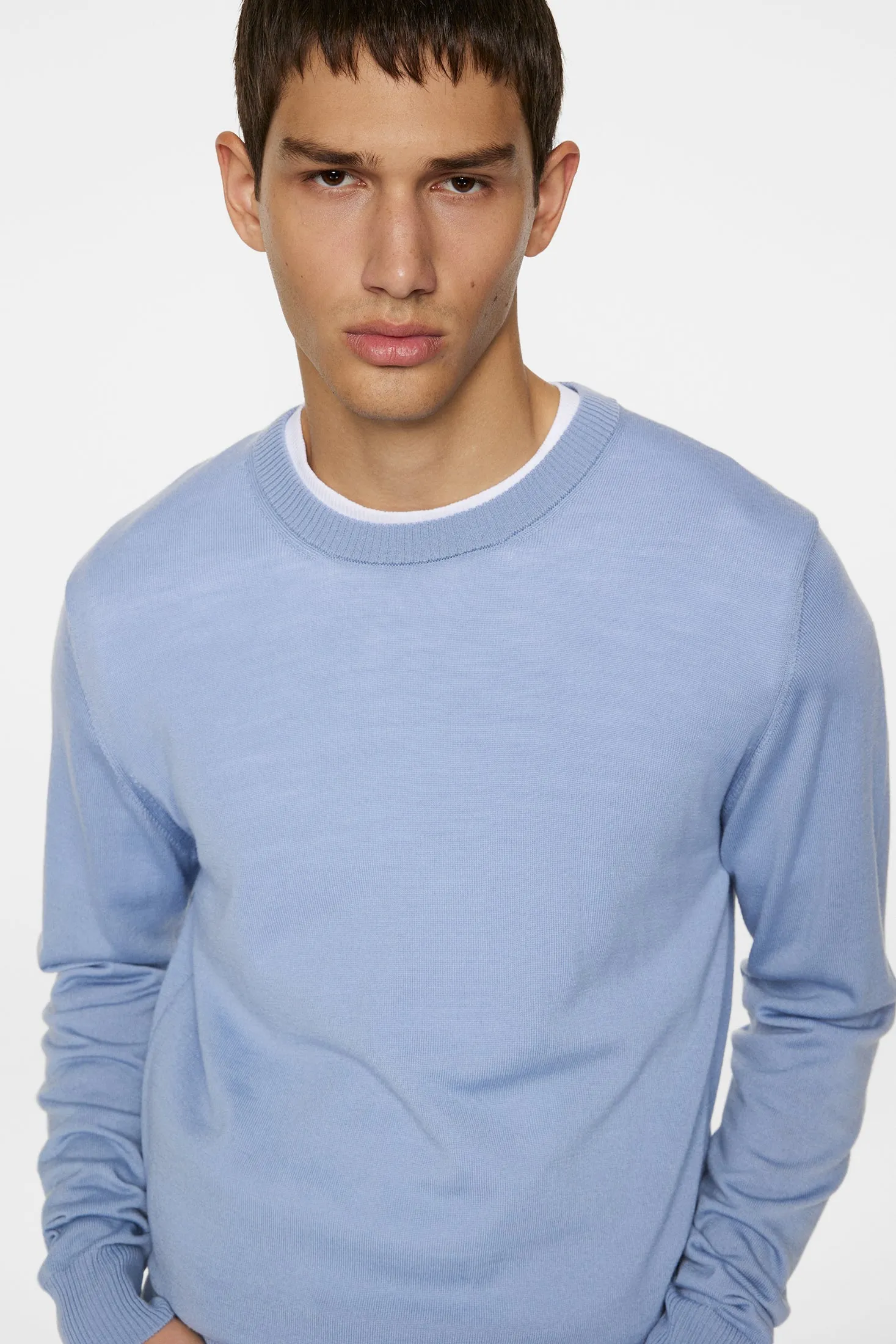 Keane Light Merino Crew Neck / Rain Washed sold by J. Lindeberg product image thumbnail 5