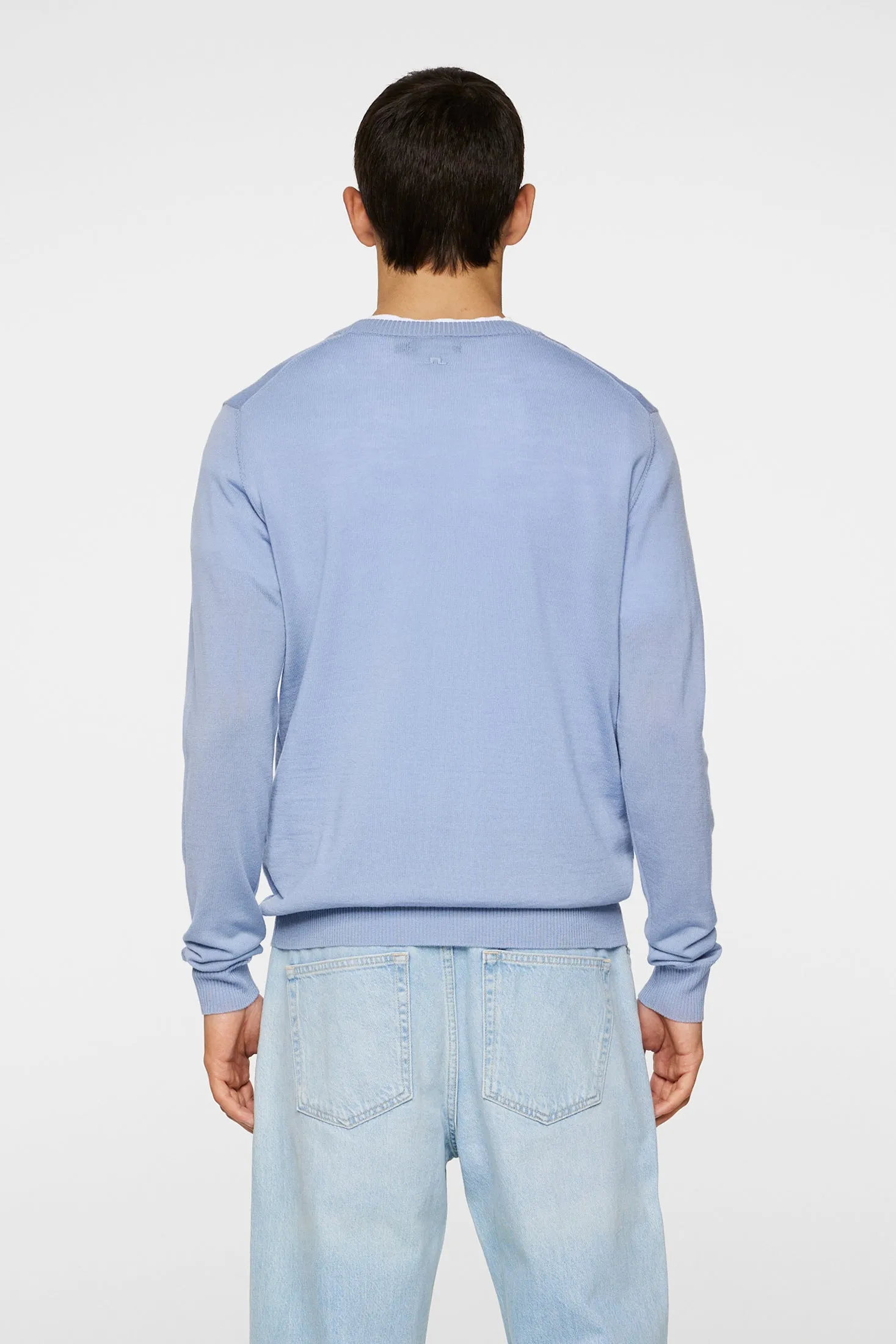 Keane Light Merino Crew Neck / Rain Washed sold by J. Lindeberg product image thumbnail 3