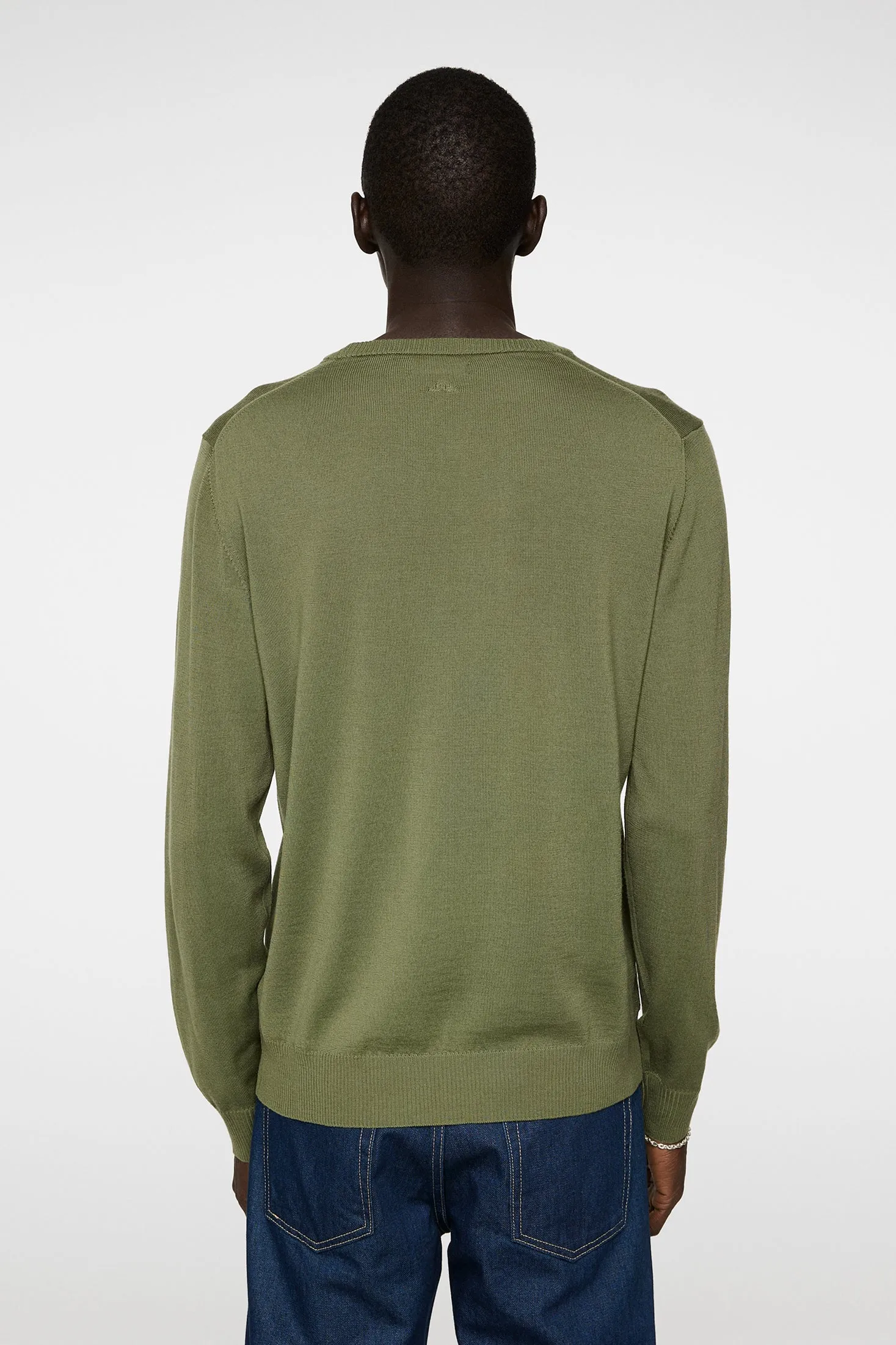 Keane Light Merino Crew Neck / Olivine sold by J. Lindeberg product image thumbnail 3