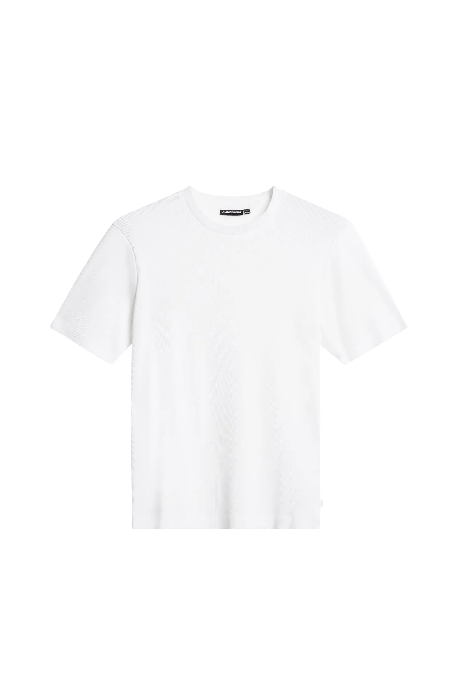 Rob Slim Rib Tee / White sold by J. Lindeberg