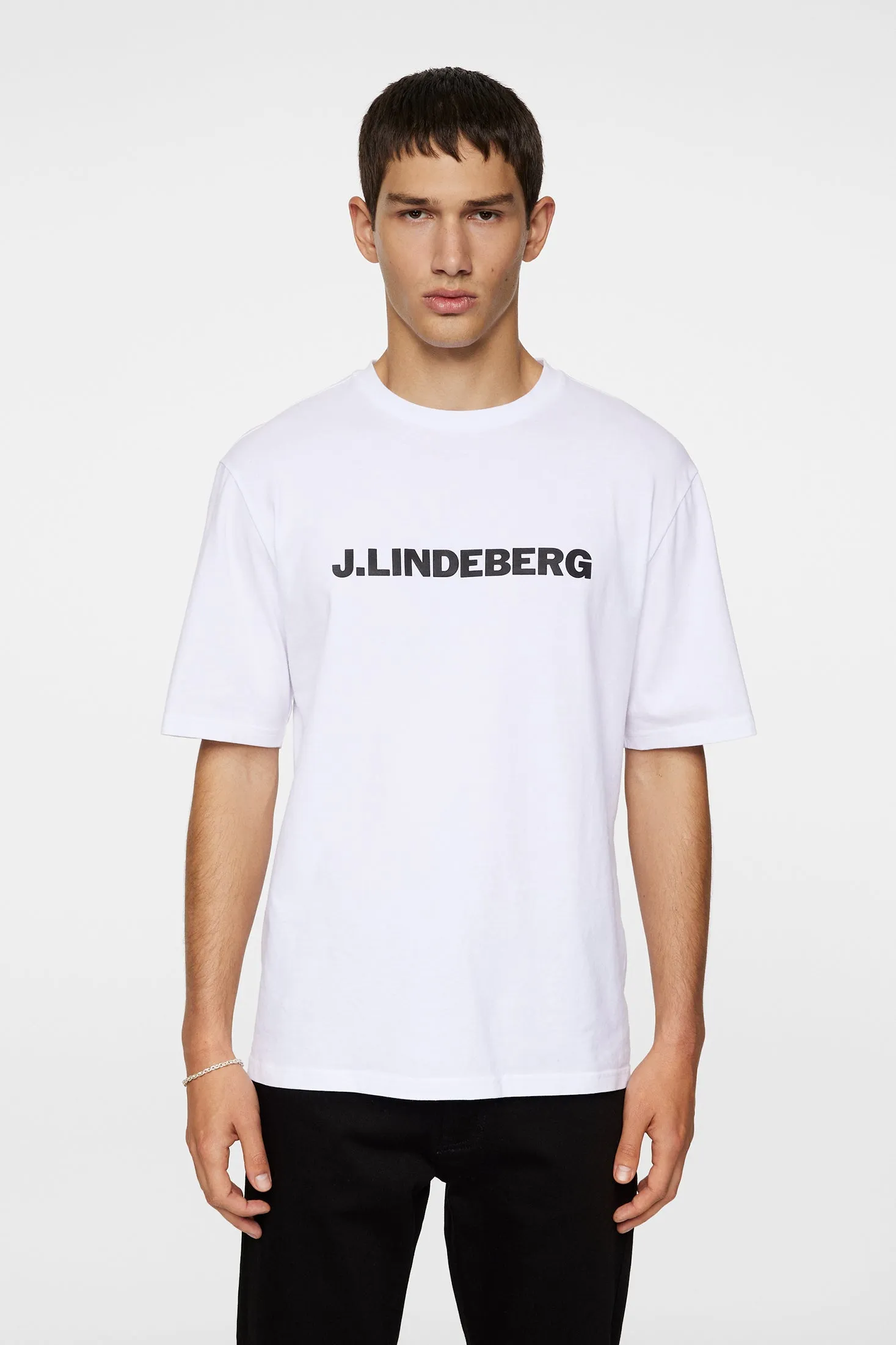 Parcy Logo Tee / White sold by J. Lindeberg product image thumbnail 2