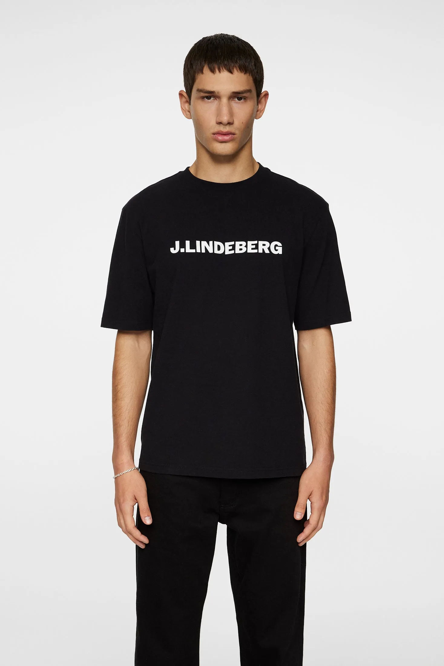 Parcy Logo Tee / Black sold by J. Lindeberg product image thumbnail 2